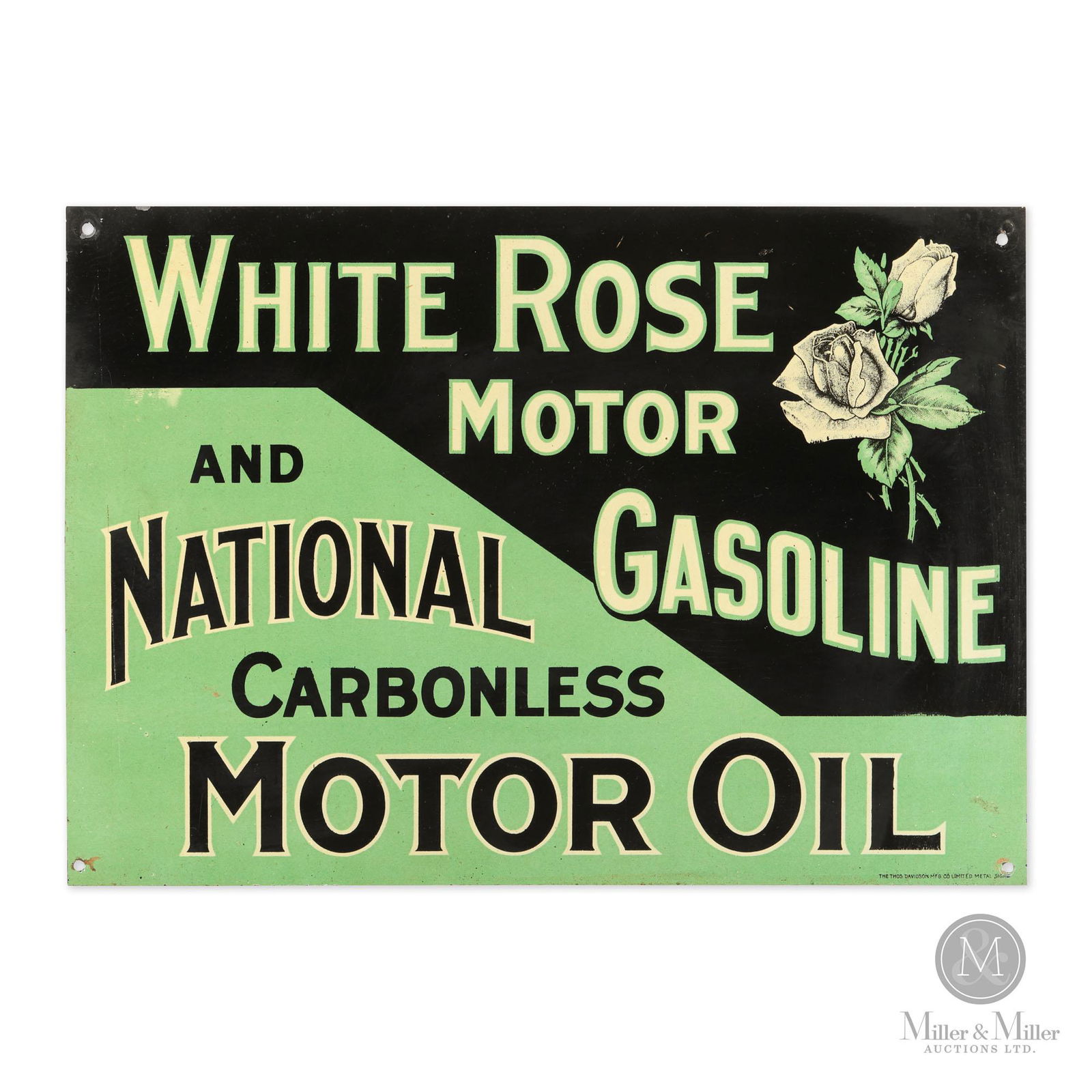 White Rose and National Motor Oil and Gasoline Sign (1 of 6)