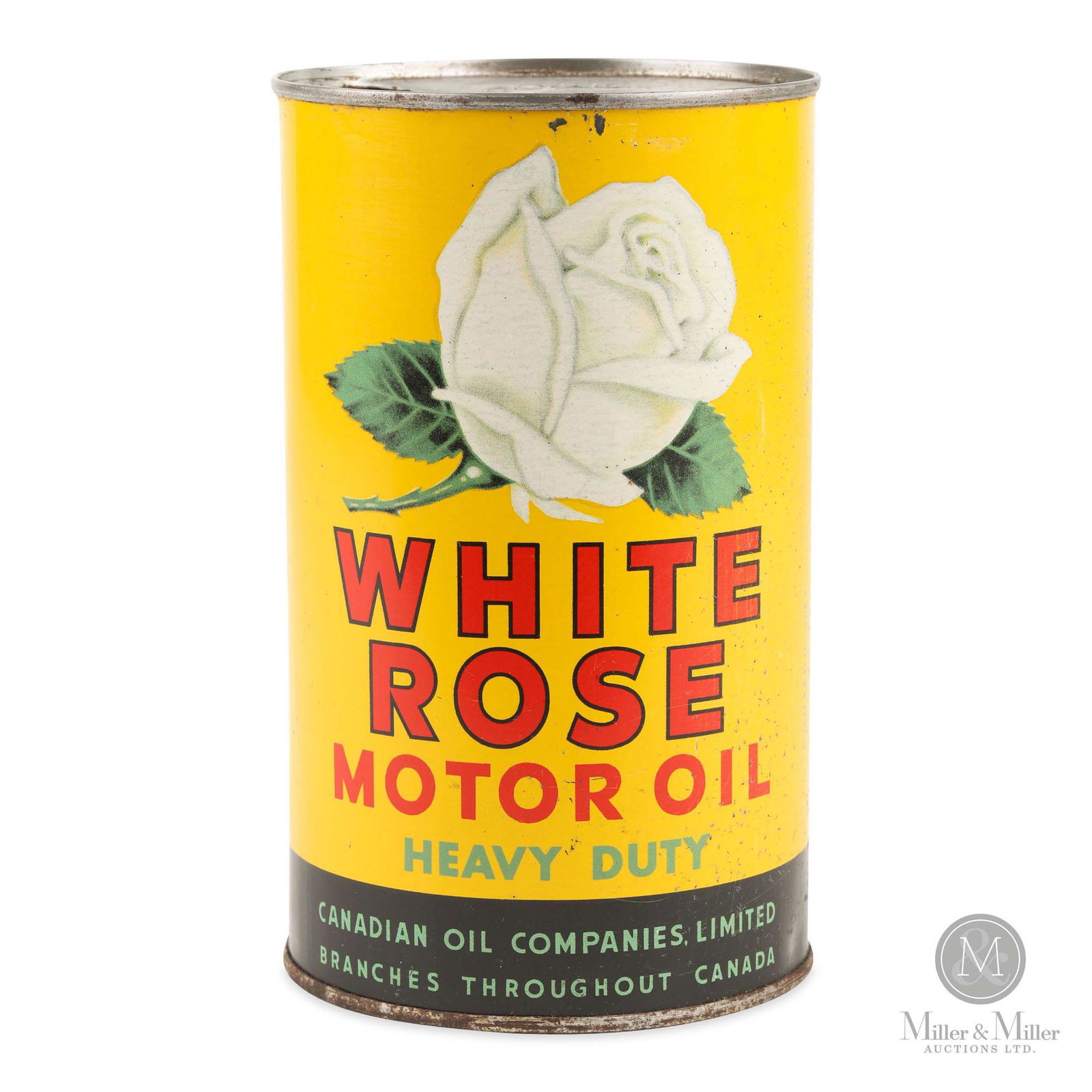 White Rose Heavy Duty Motor Oil Quart Tin (1 of 7)