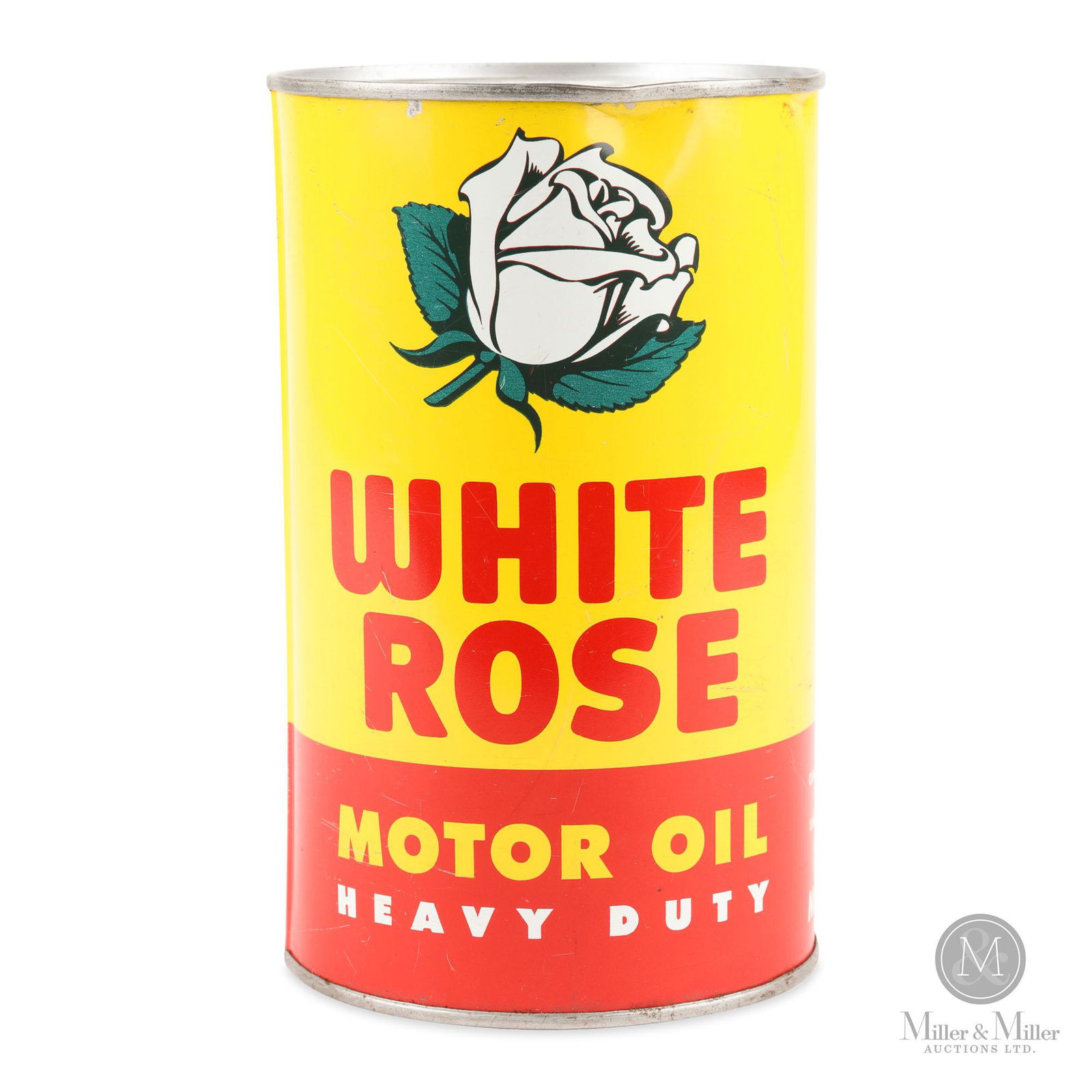White Rose Heavy Duty Motor Oil Quart Tin (1 of 7)