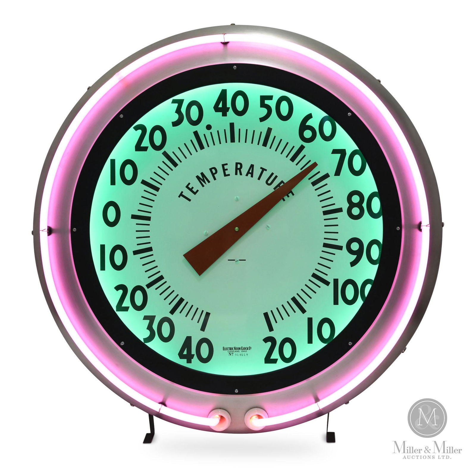Cleveland Neon Clock Co. Thermometer (1 of 8)