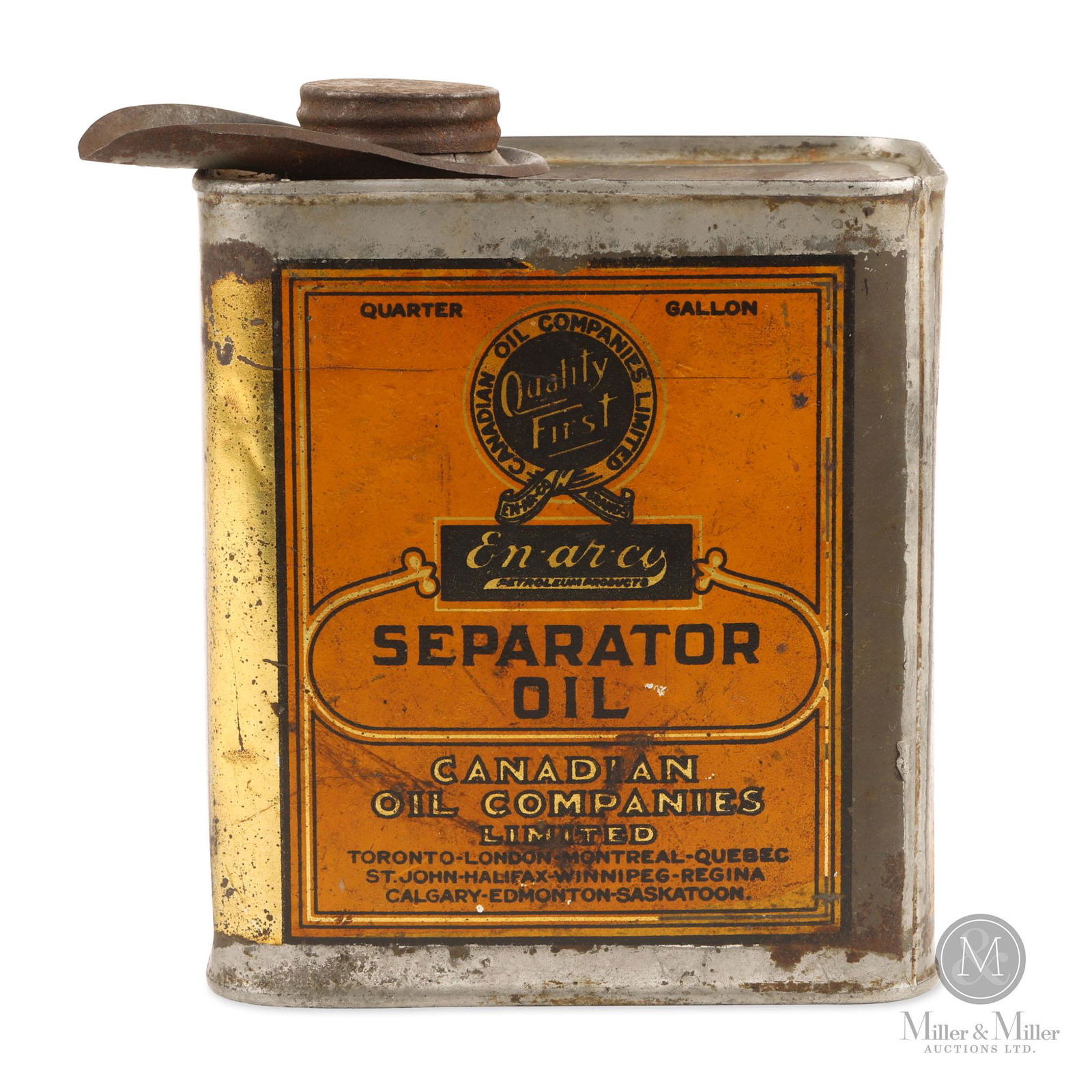 Enarco Separator Oil 1/4 Gallon Tin (1 of 7)