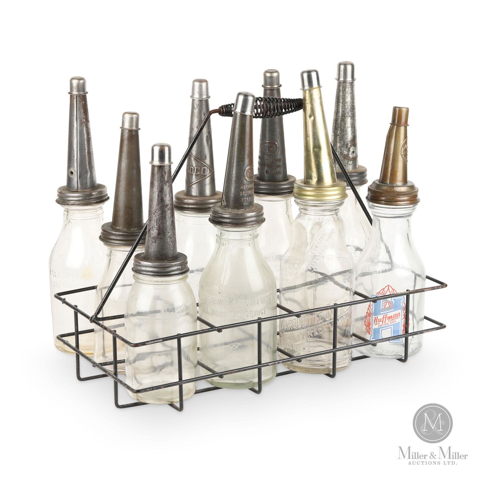 Assorted Motor Oil Bottles & Carrier (1 of 9)