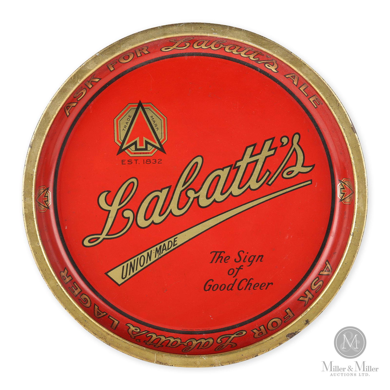 Labatt's Ale & Lager Spearhead Beer Tray (1 of 9)