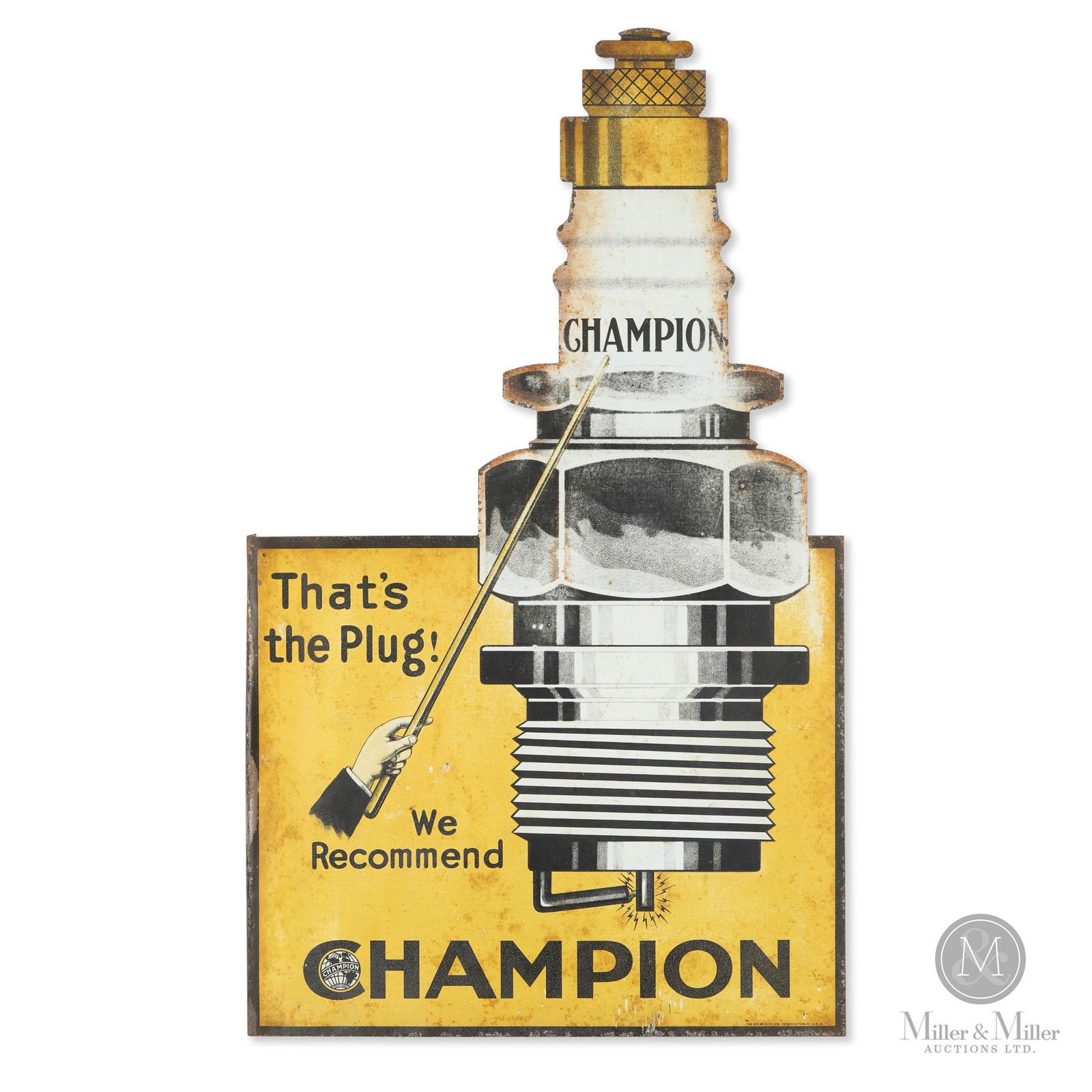 Champion Spark Plugs Flange Sign (1 of 7)