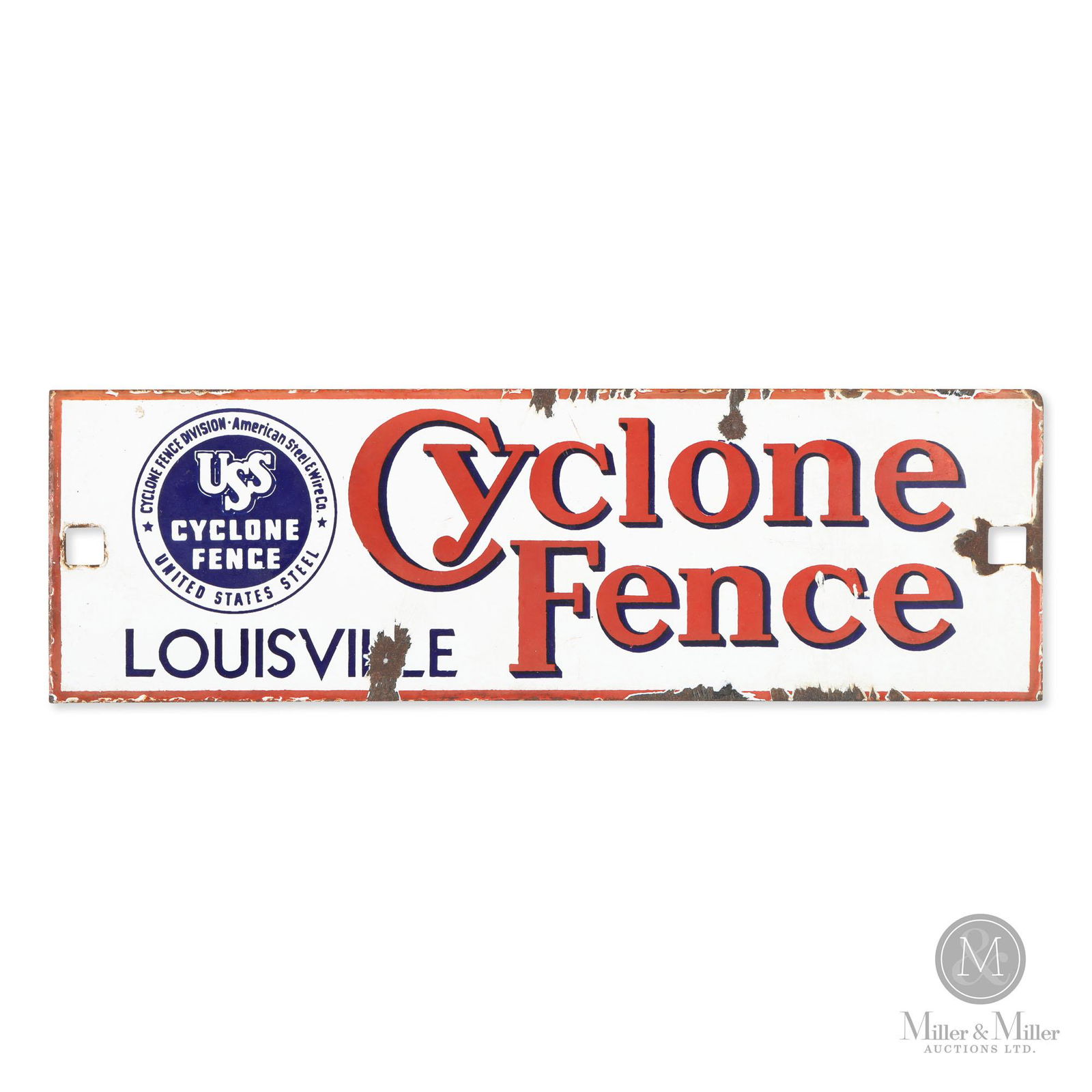 Cyclone Fence Sign (1 of 5)