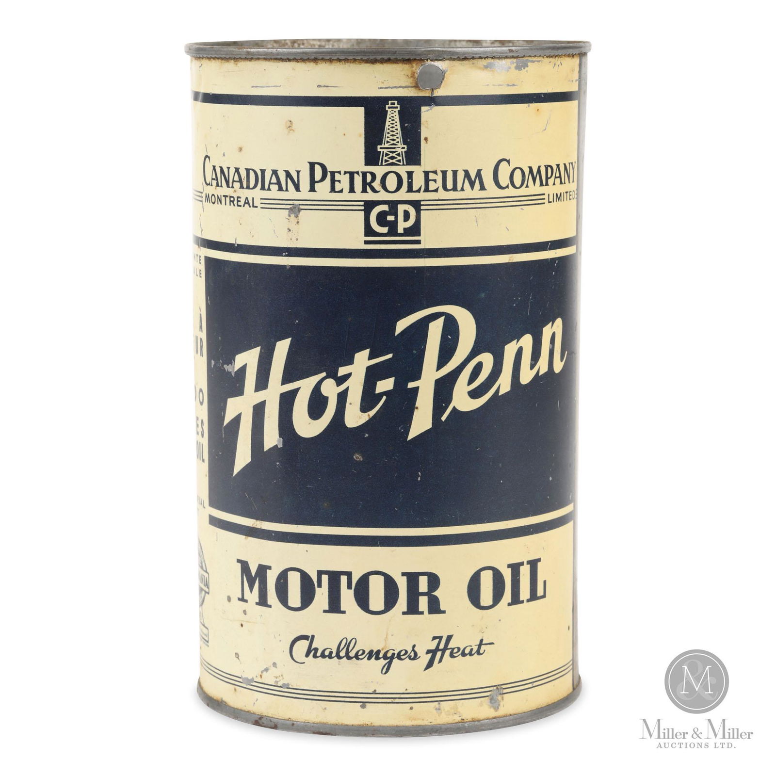 Hot-Penn Motor Oil Quart Tin (1 of 8)