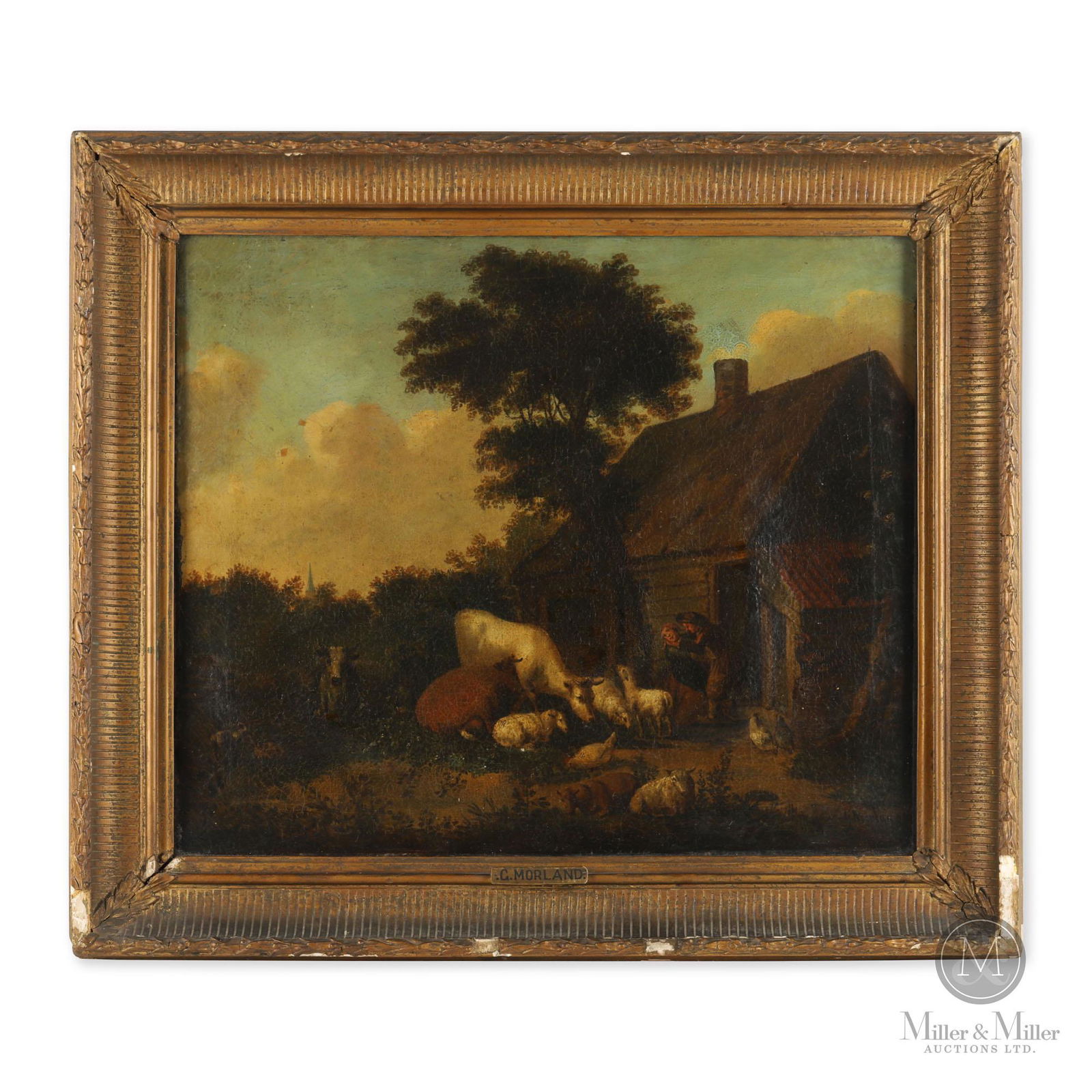 George Morland (British, 1763-1804) Oil on Canvas (1 of 6)