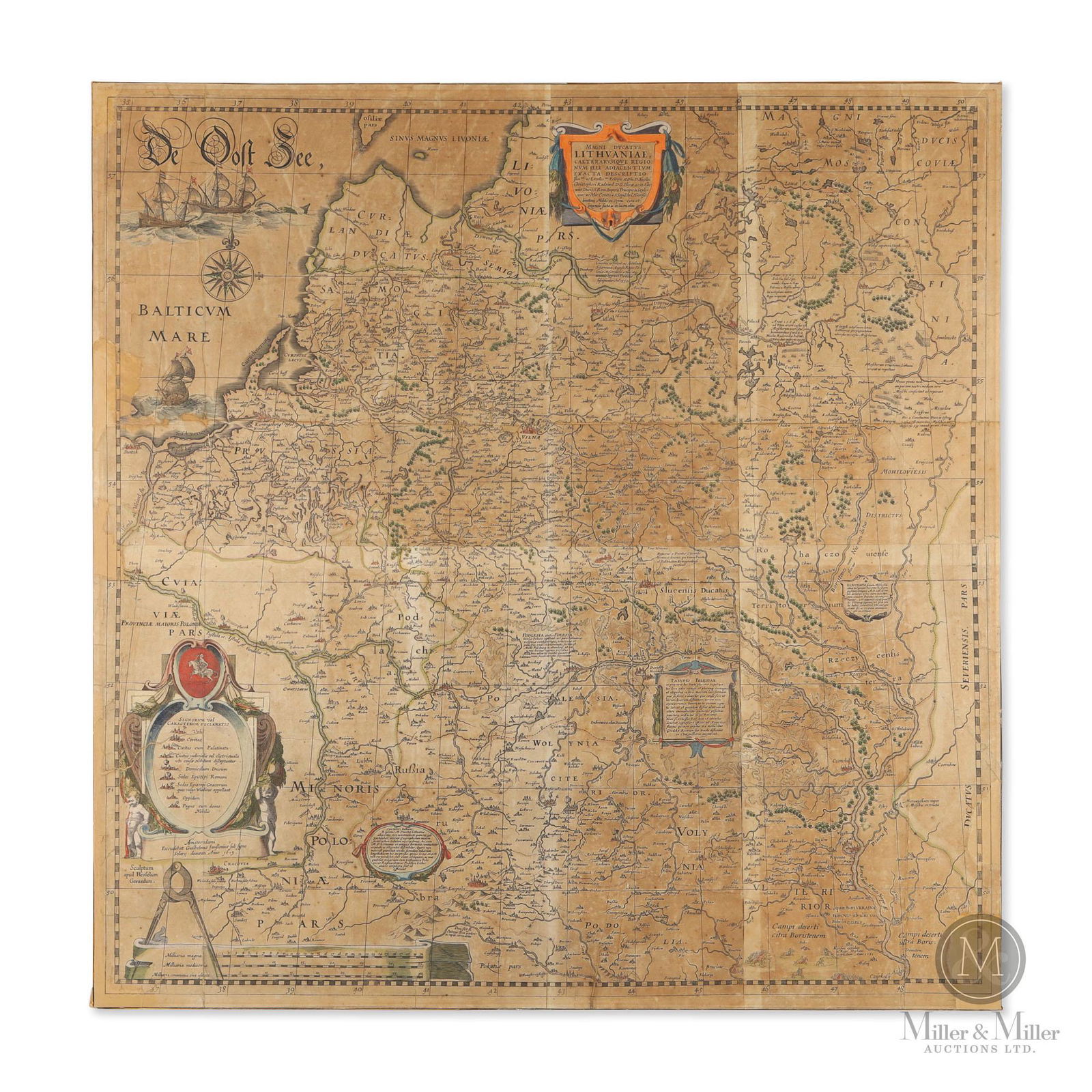 17th Century Willem Blaeu Wall Map (1 of 7)