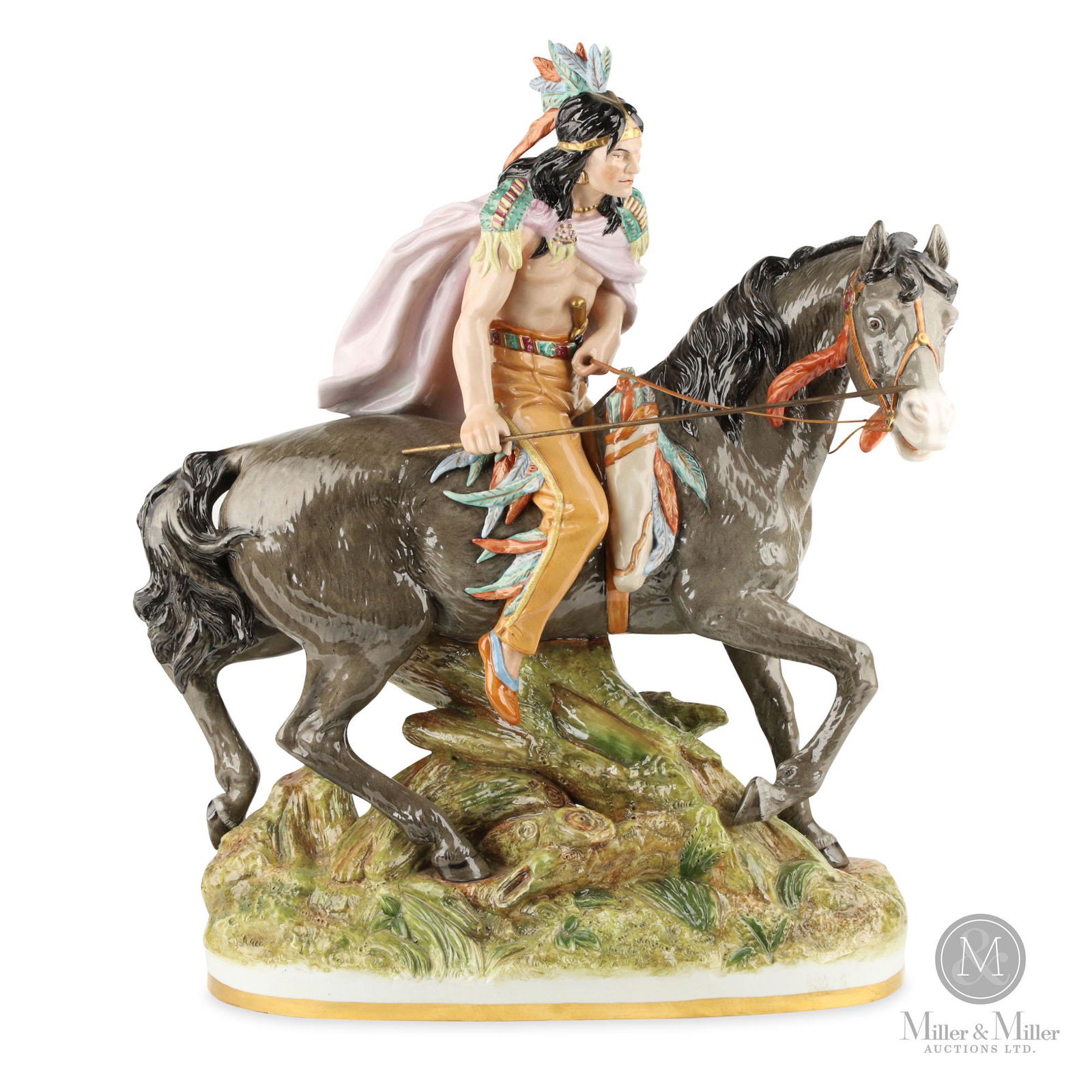 Majolica Equestrian Figure (1 of 8)