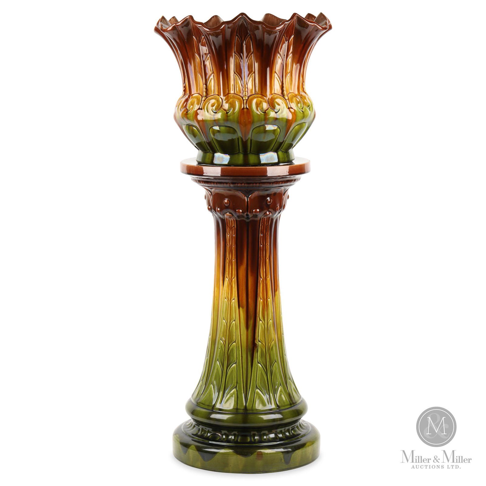 Majolica Jardiniere & Stand (1 of 11)