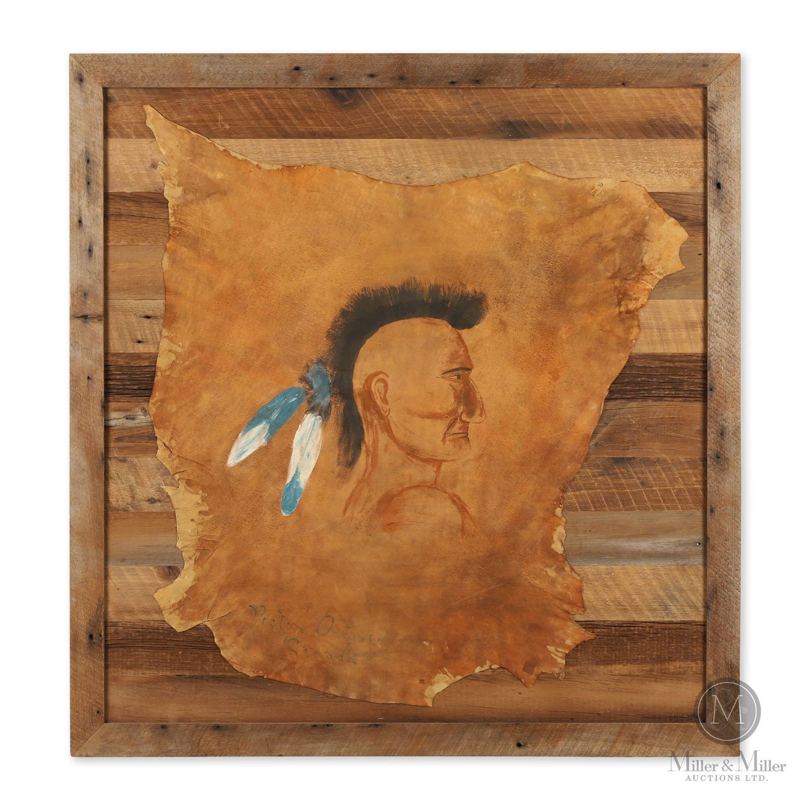 Picton Decorated Mohawk Deer Hide (1 of 7)