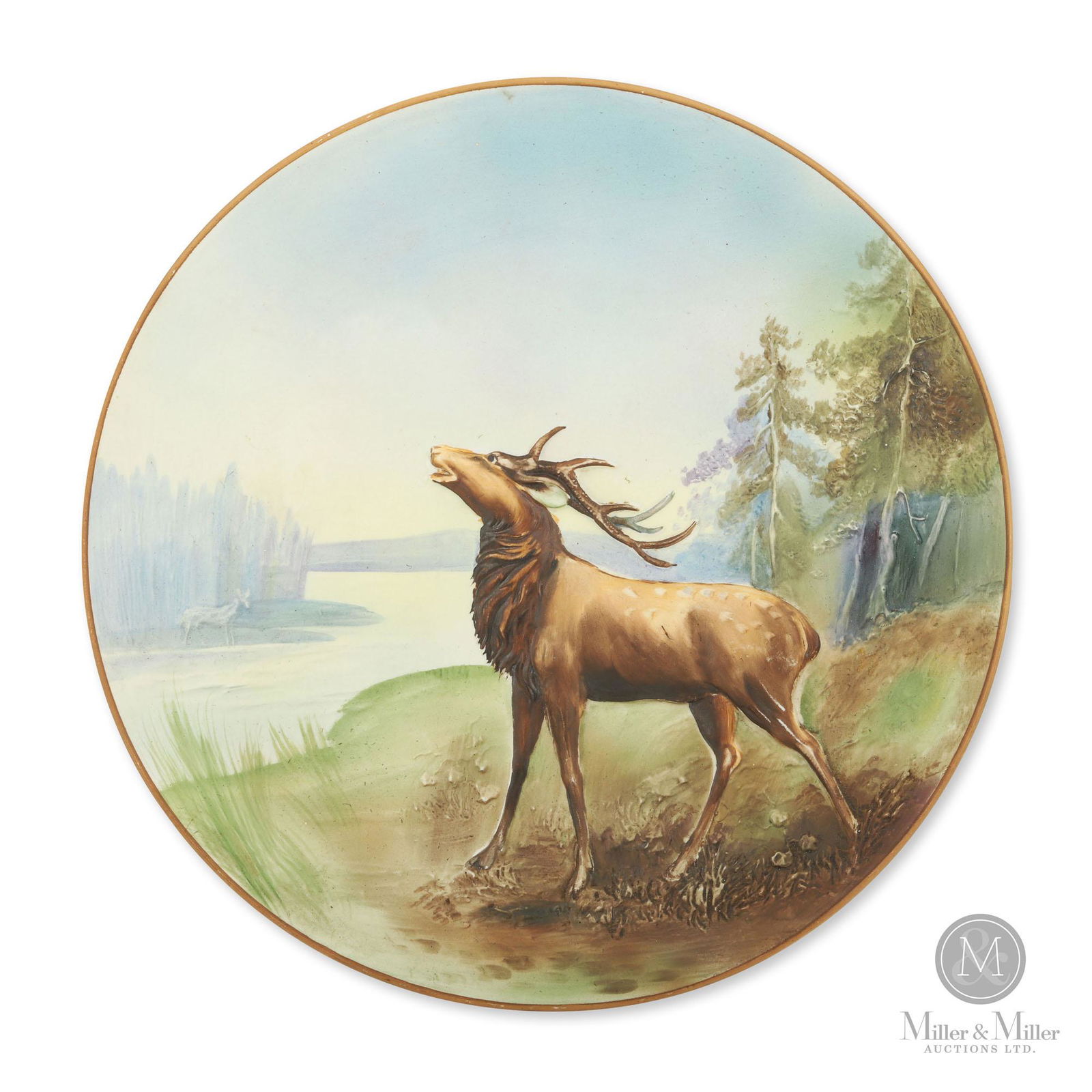 Nippon Elk by River Wall Plaque (1 of 5)