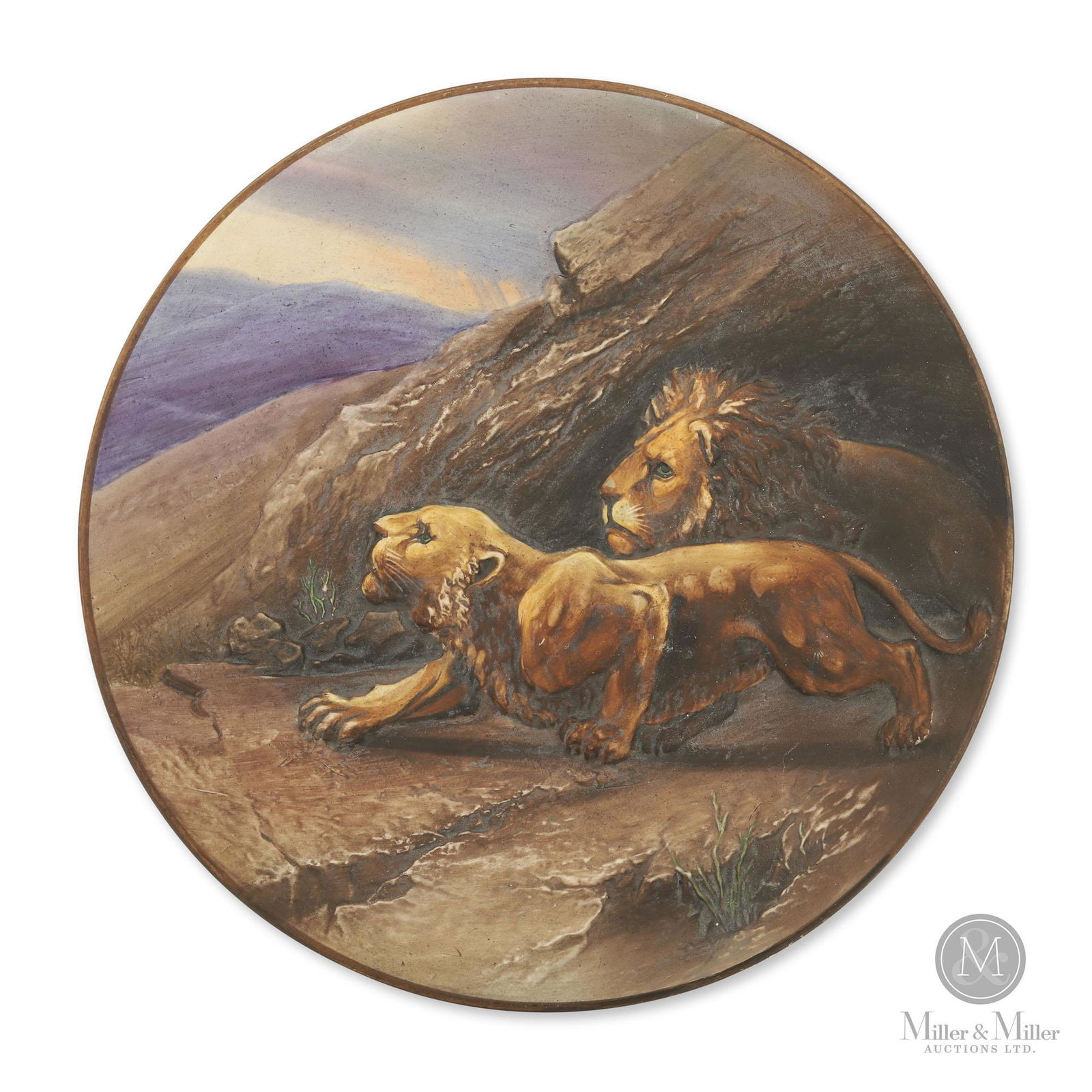 Nippon Lion and Lioness Wall Plaque (1 of 5)