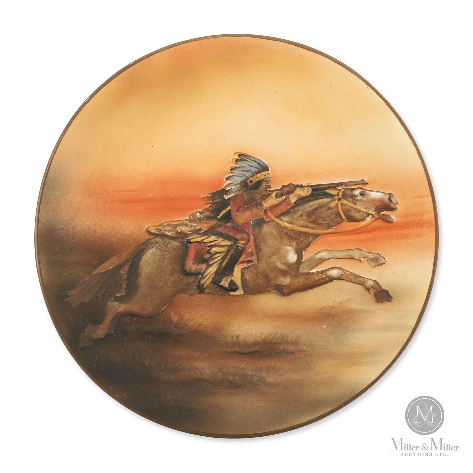 Nippon Native Indian on Horse Wall Plaque (1 of 5)