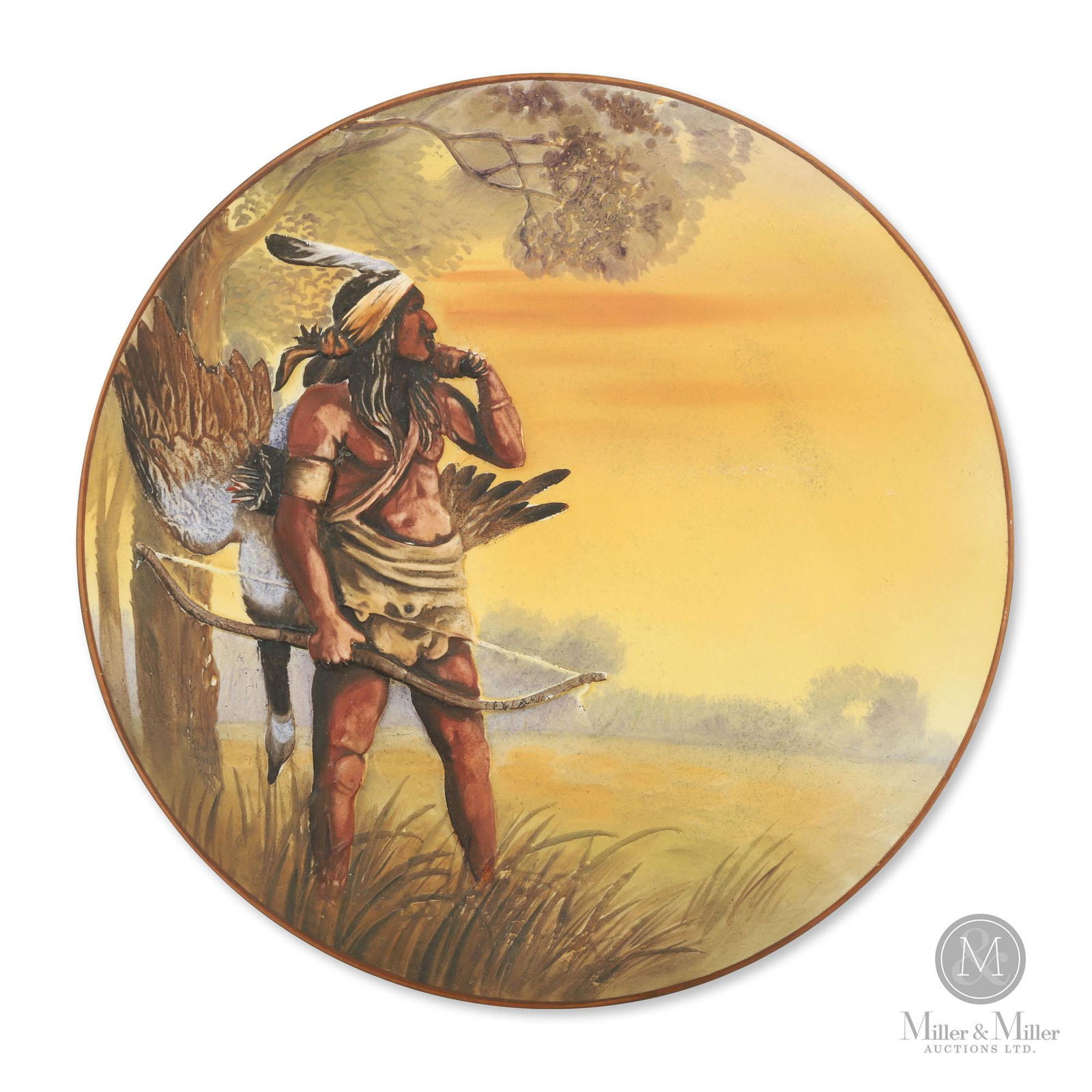 Nippon Native Indian Goose Hunter Wall Plaque (1 of 5)