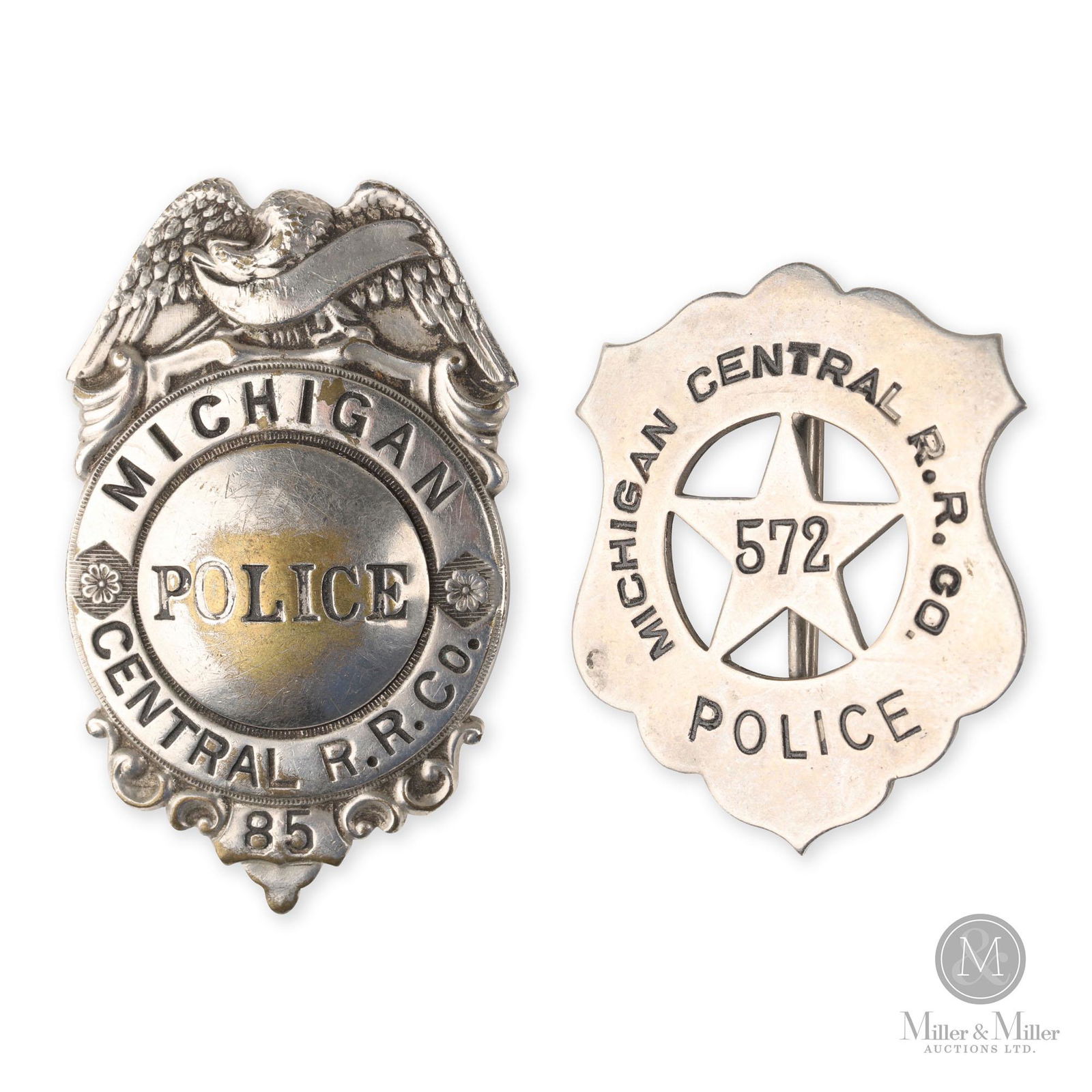 Michigan Central Railway Police Badges (1 of 4)
