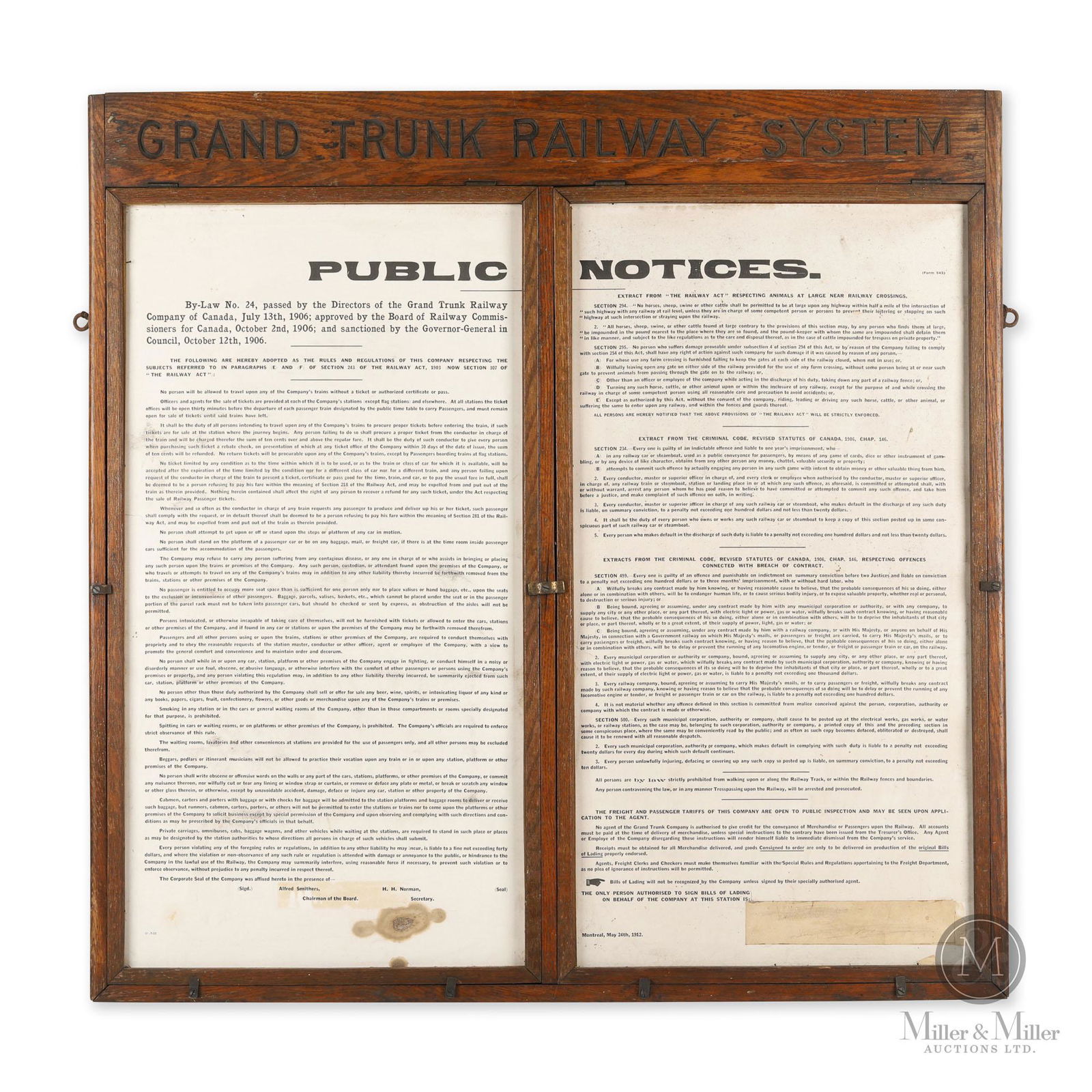 Grand Trunk Railway Station Notice Board (1 of 5)