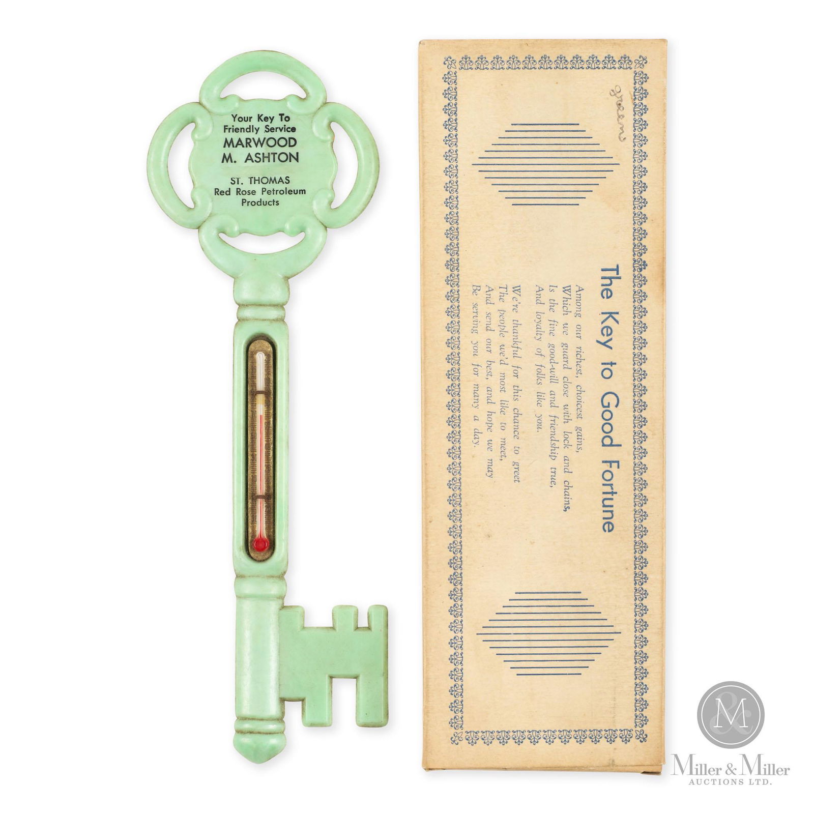 Red Rose Gasoline Thermometer (1 of 6)