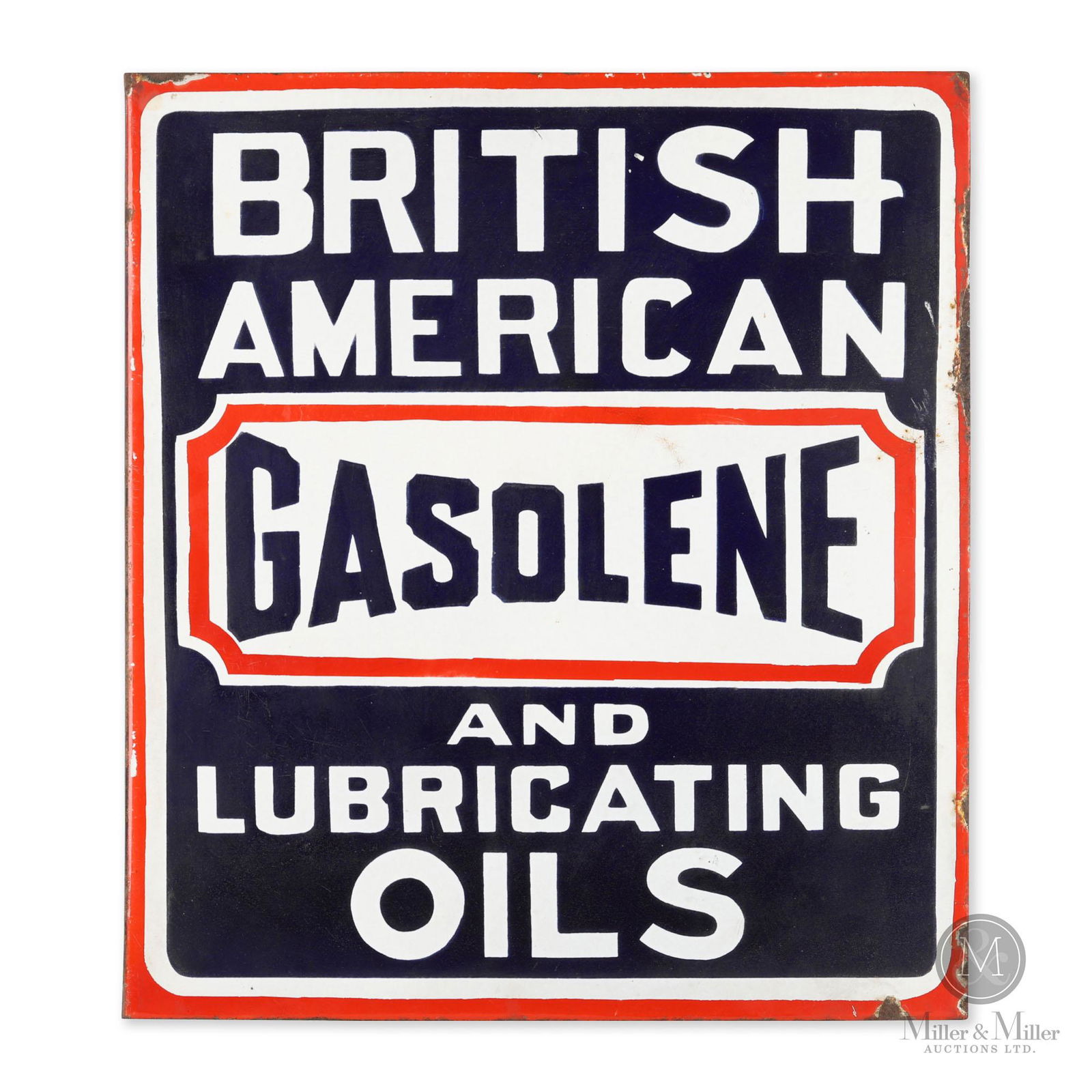 British American Gasolene & Oils Flange Sign (1 of 4)