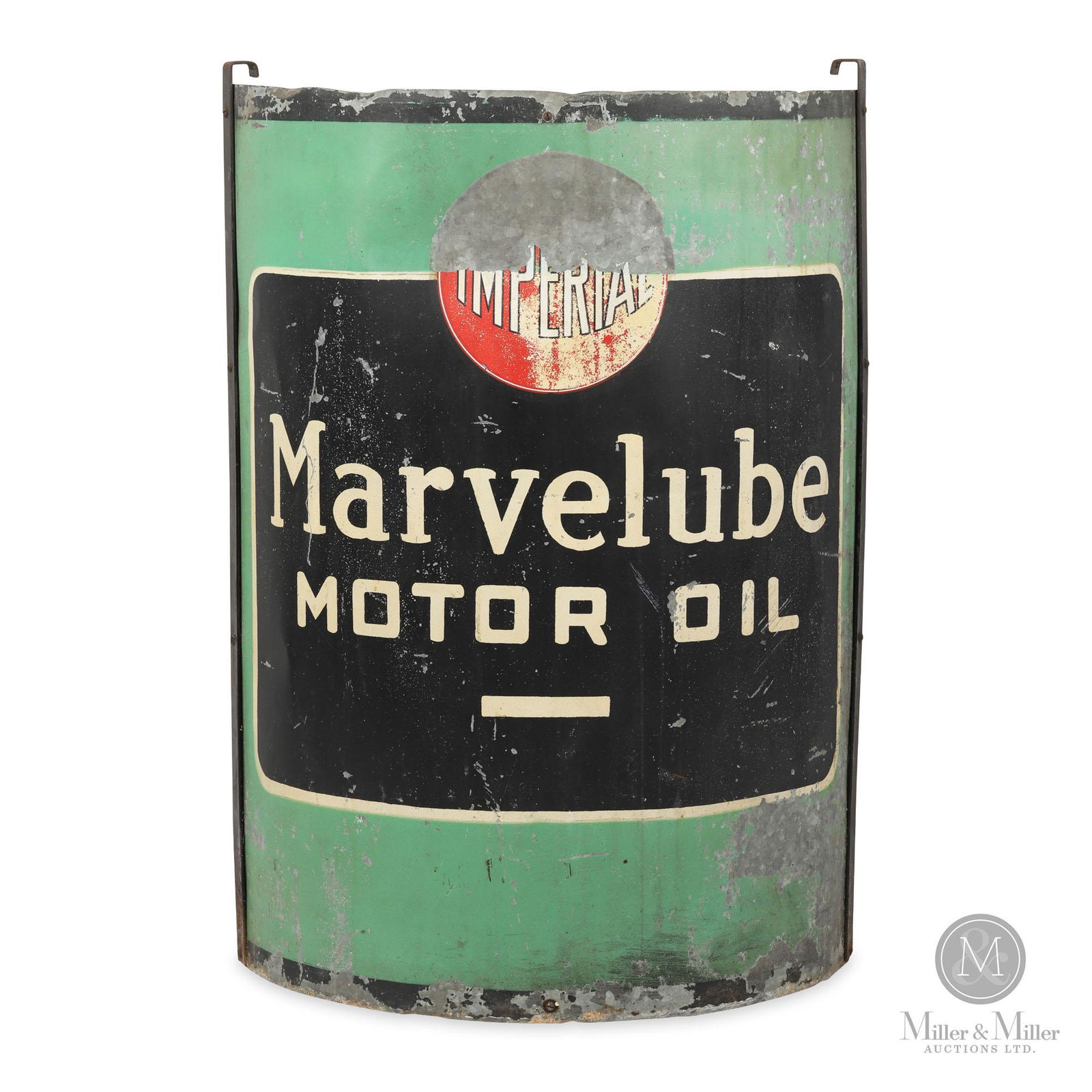 Imperial Marvelube Motor Oil Drum Sign (1 of 6)