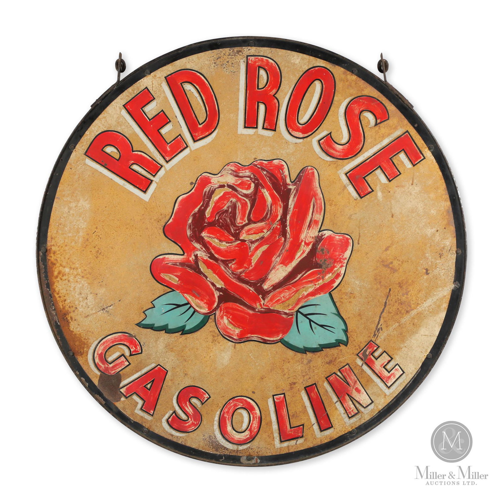 Red Rose Gasoline Service Station Sign (1 of 4)