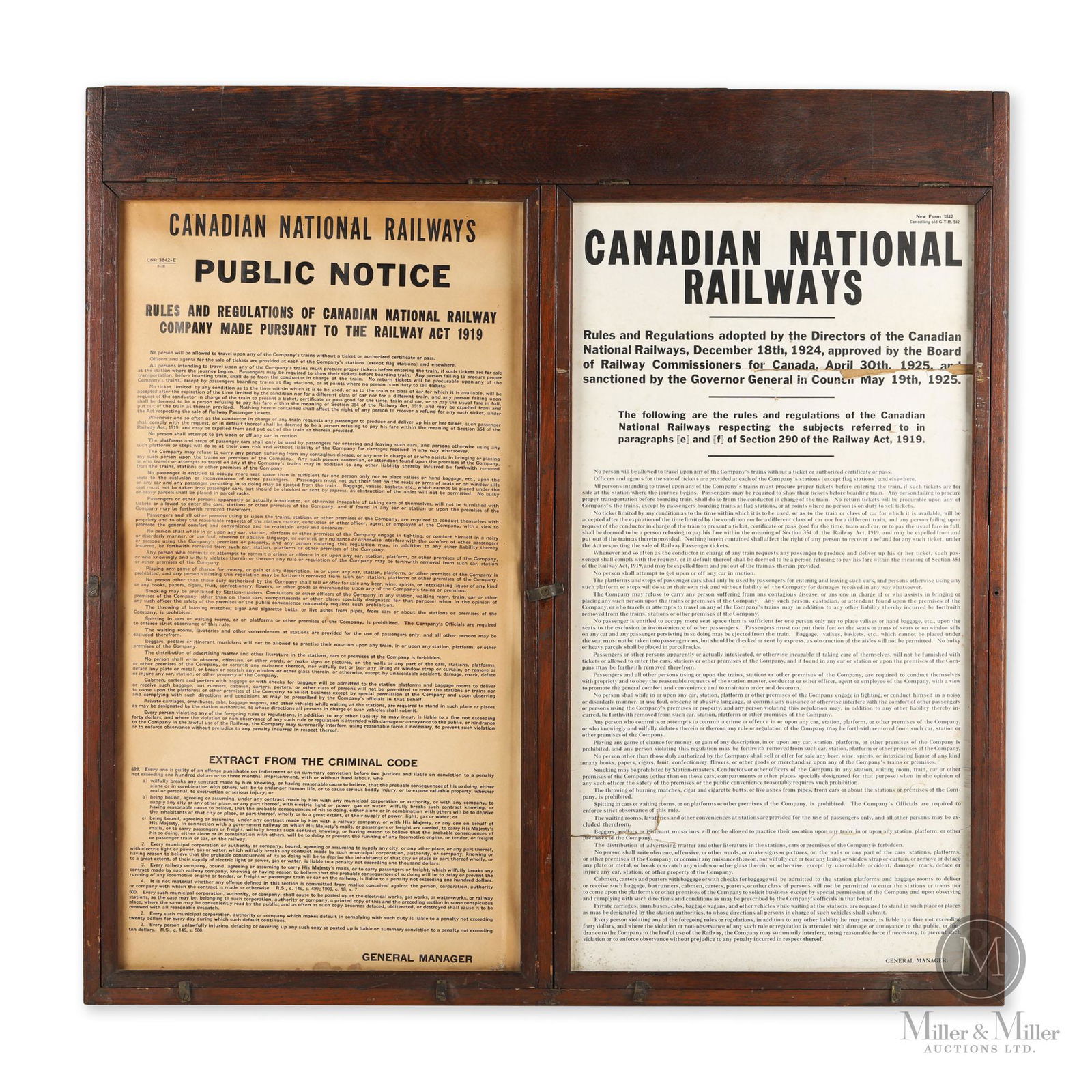 Shakespeare, Ontario CNR Station Notice Board (1 of 5)