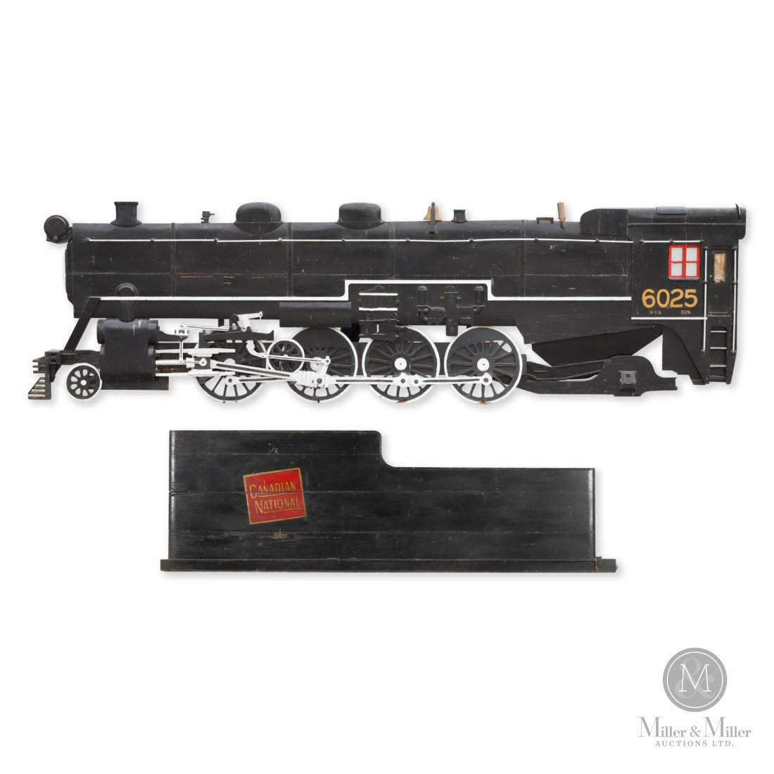 Monumental 2-D CNR Steam Locomotive Model (1 of 11)
