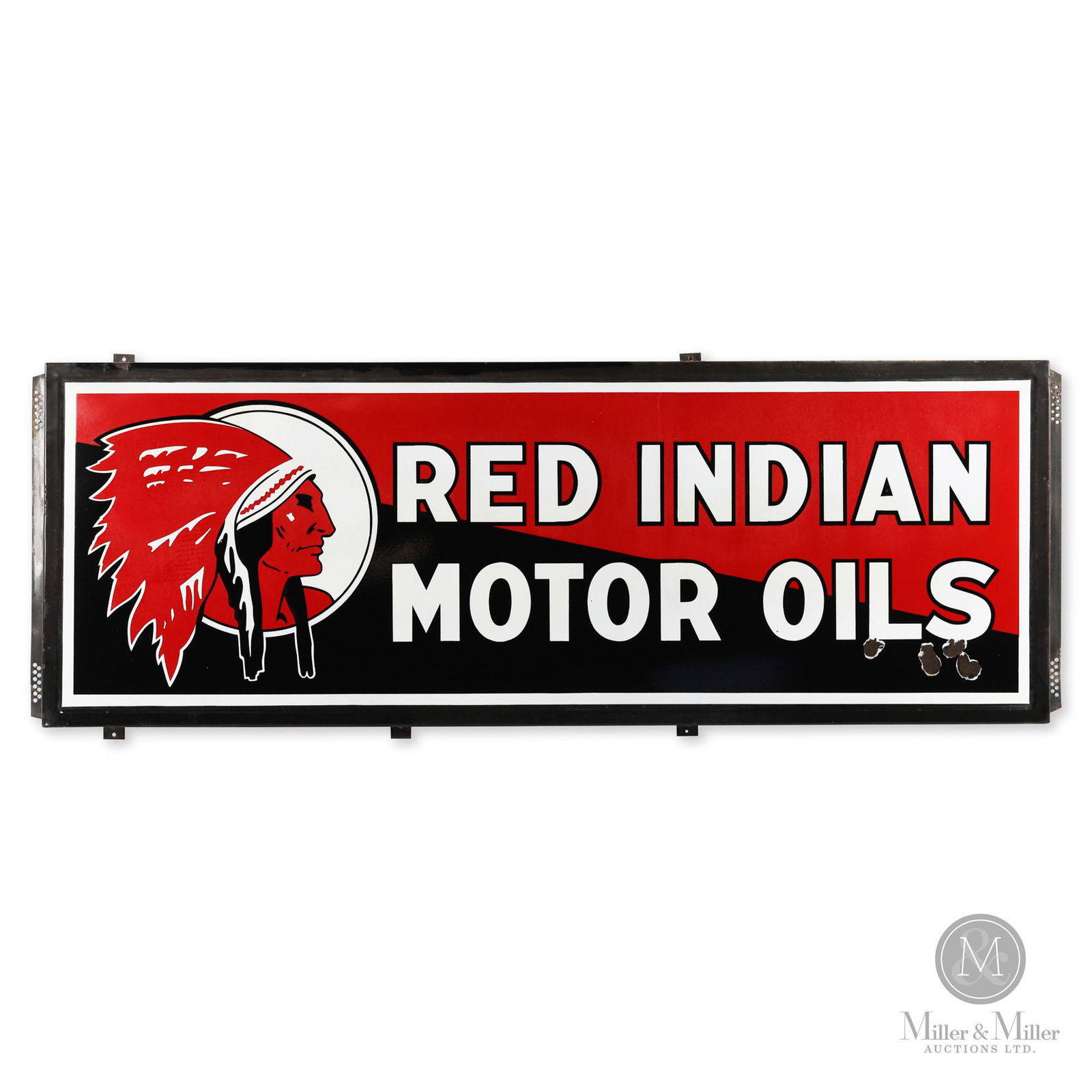 Red Indian Motor Oil Sign (1 of 4)