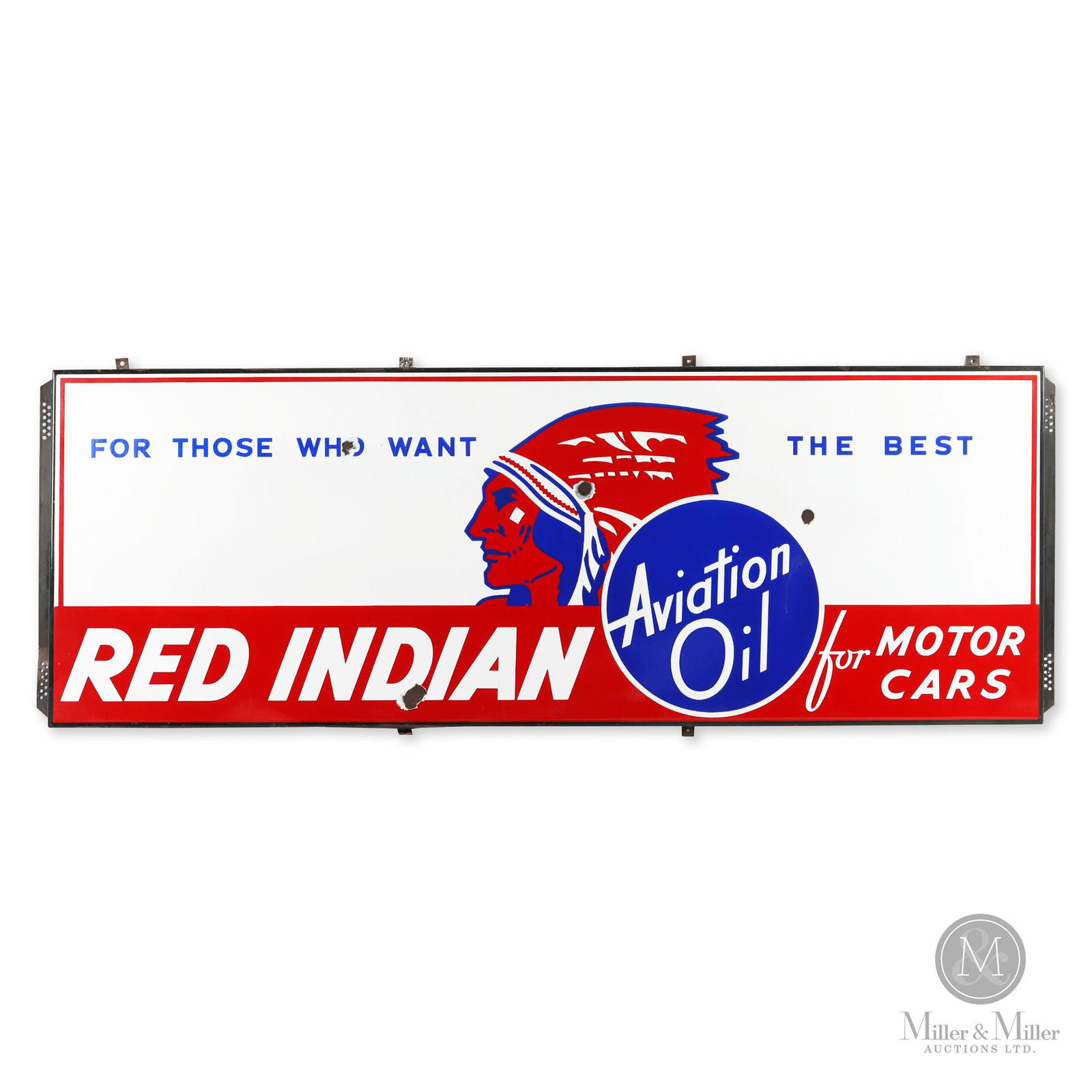 Red Indian Aviation Motor Oil Sign (1 of 4)