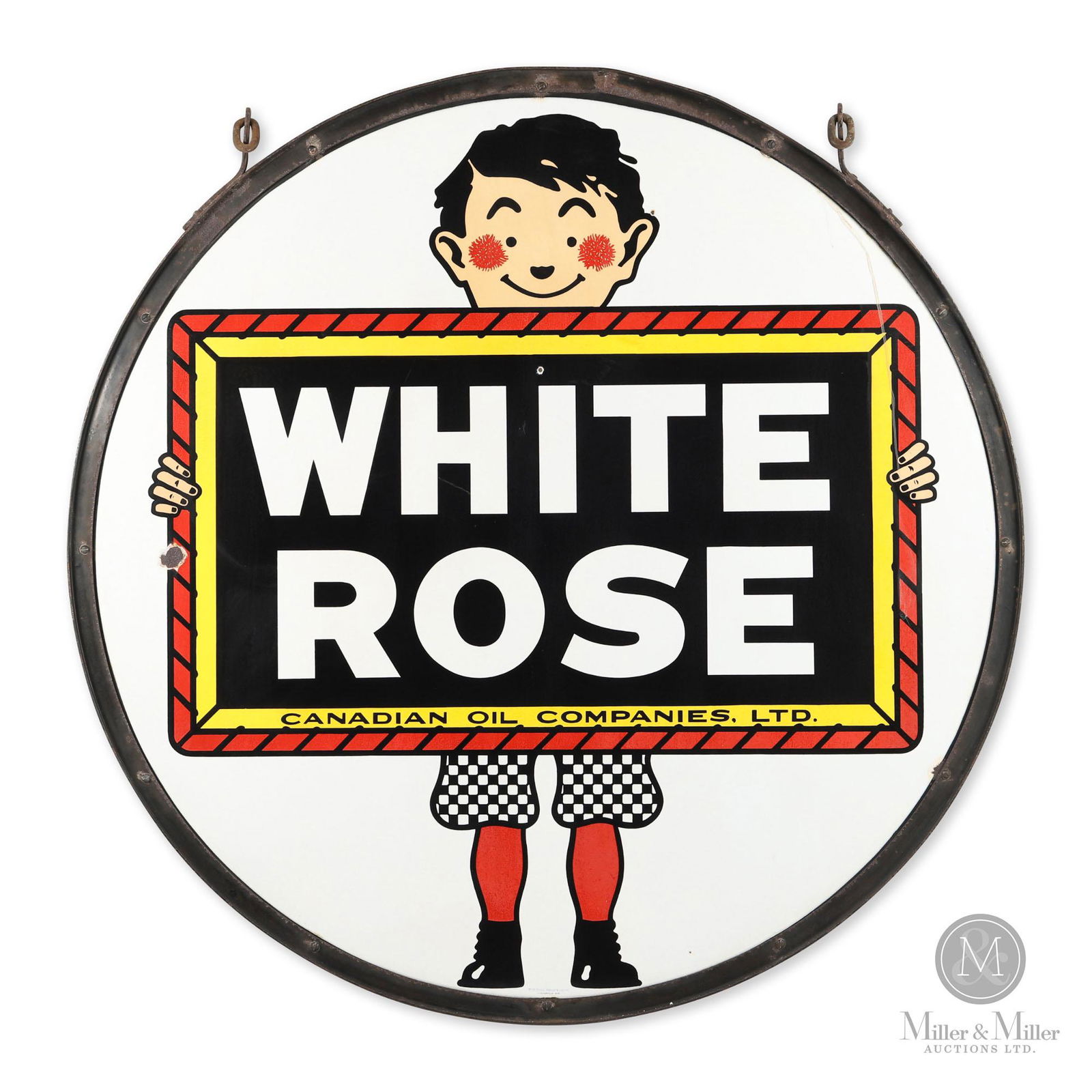 White Rose Gasoline "Slate Boy" Sign (1 of 7)