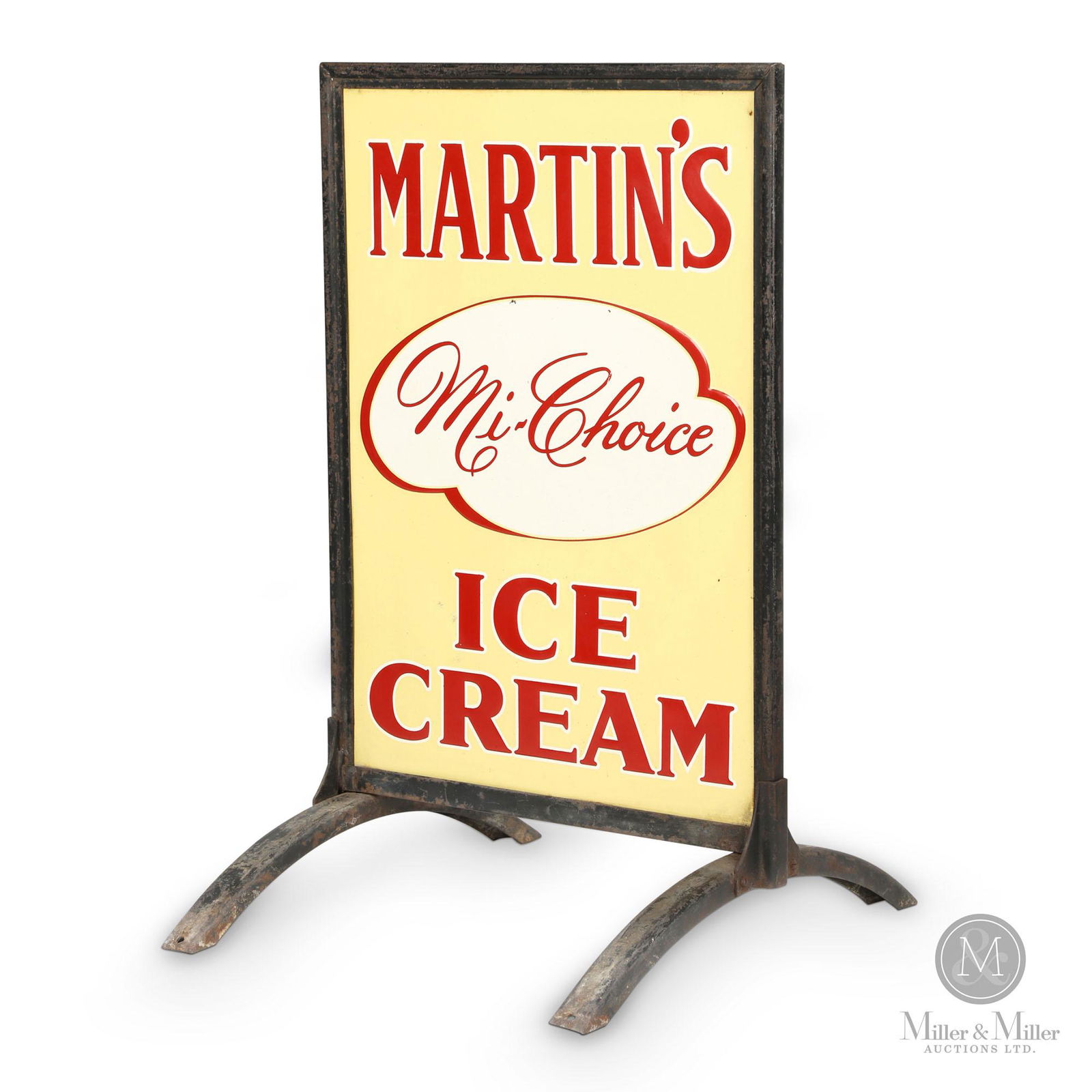 Martin's Ice Cream Curb Sign (1 of 5)