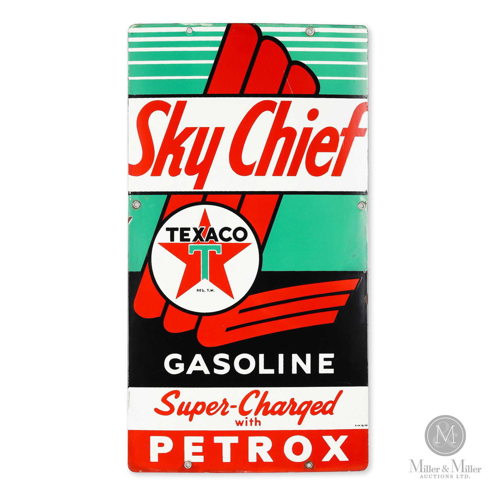 Texaco Sky Chief Gasoline Pump Sign (1 of 5)