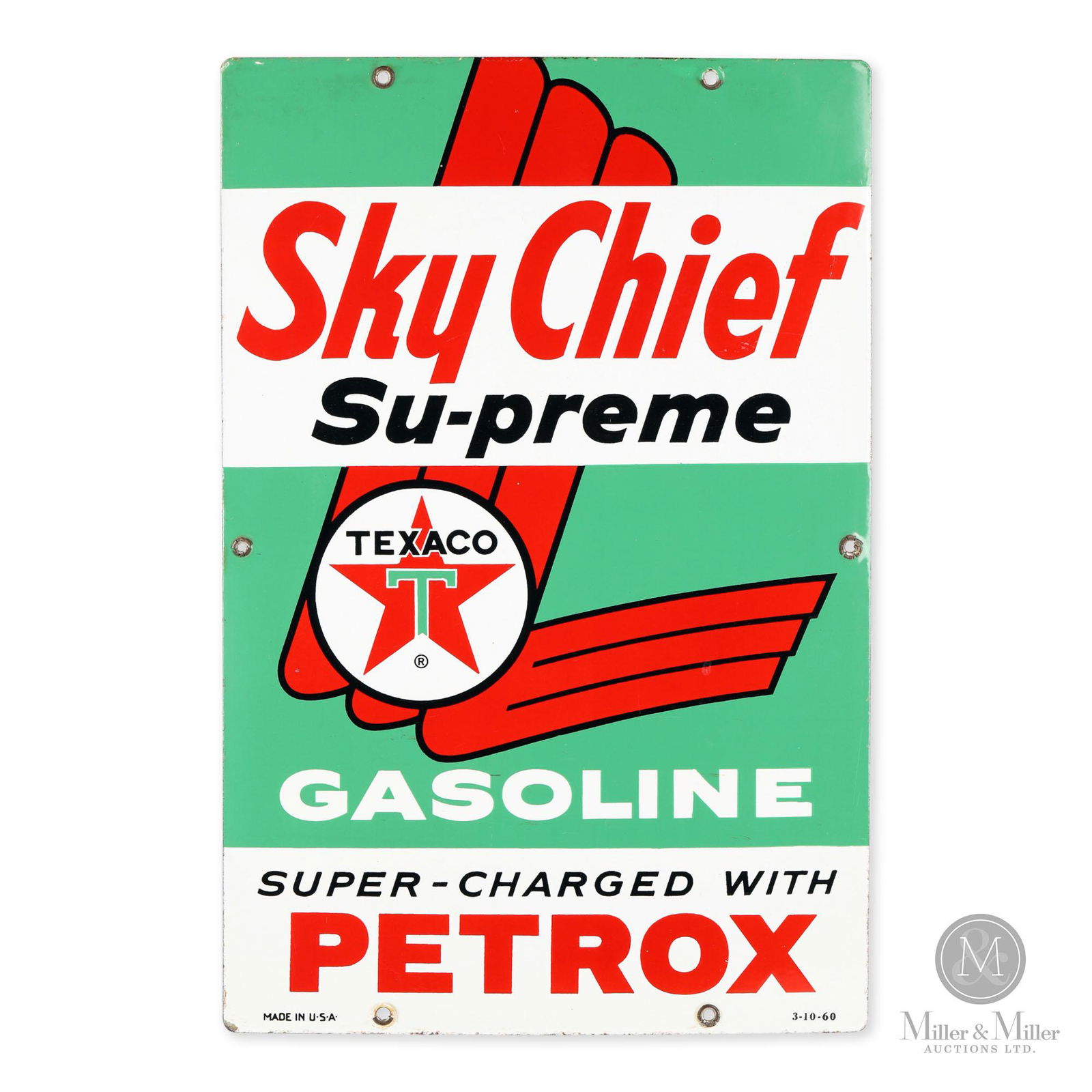 Texaco Sky Chief Gasoline Pump Sign (1 of 4)