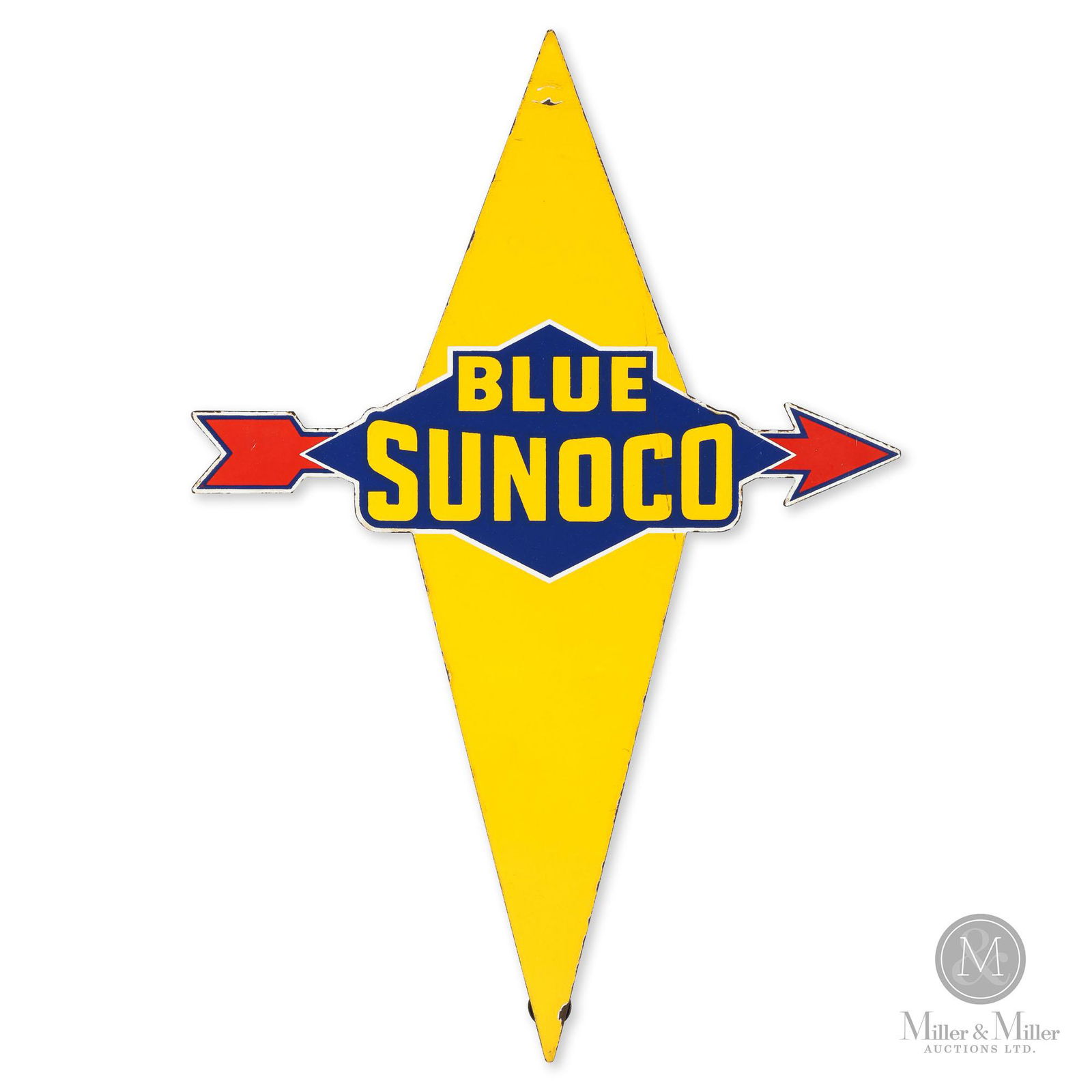 Blue Sunoco Gasoline Pump Sign (1 of 5)