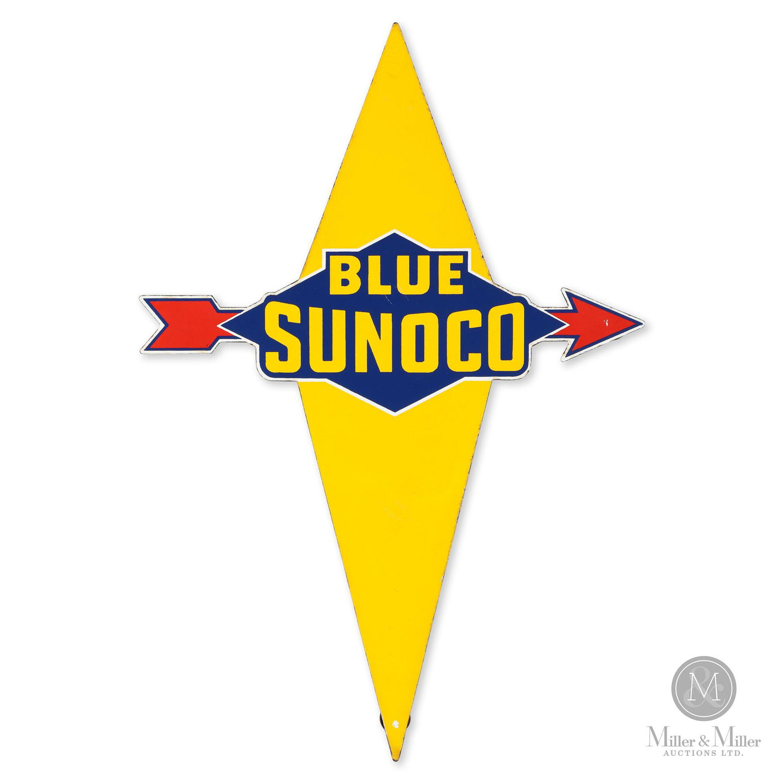 Blue Sunoco Gasoline Pump Sign (1 of 5)