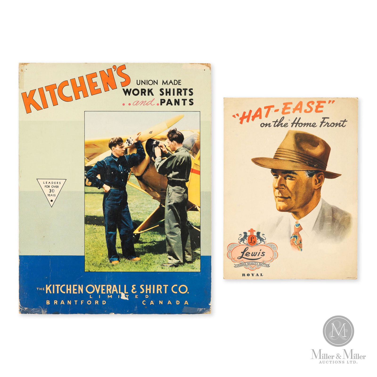 Kitchen's & Lewis Workwear WWII-Era Counter Signs (1 of 6)