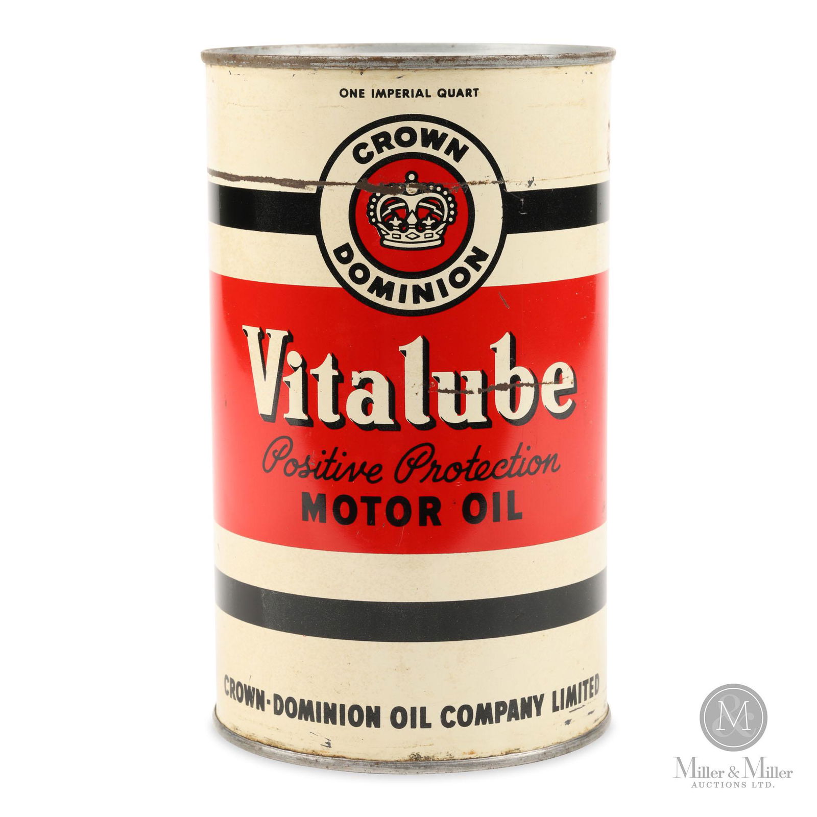 Crown Dominion Vitalube Motor Oil Quart Tin (1 of 6)