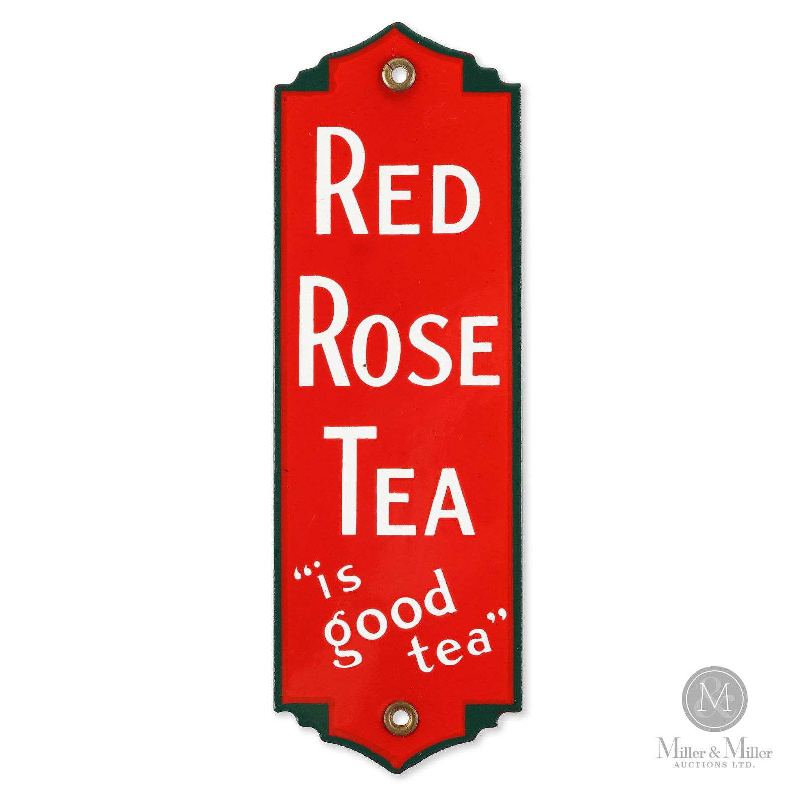 Red Rose Tea Door Push Sign (1 of 4)