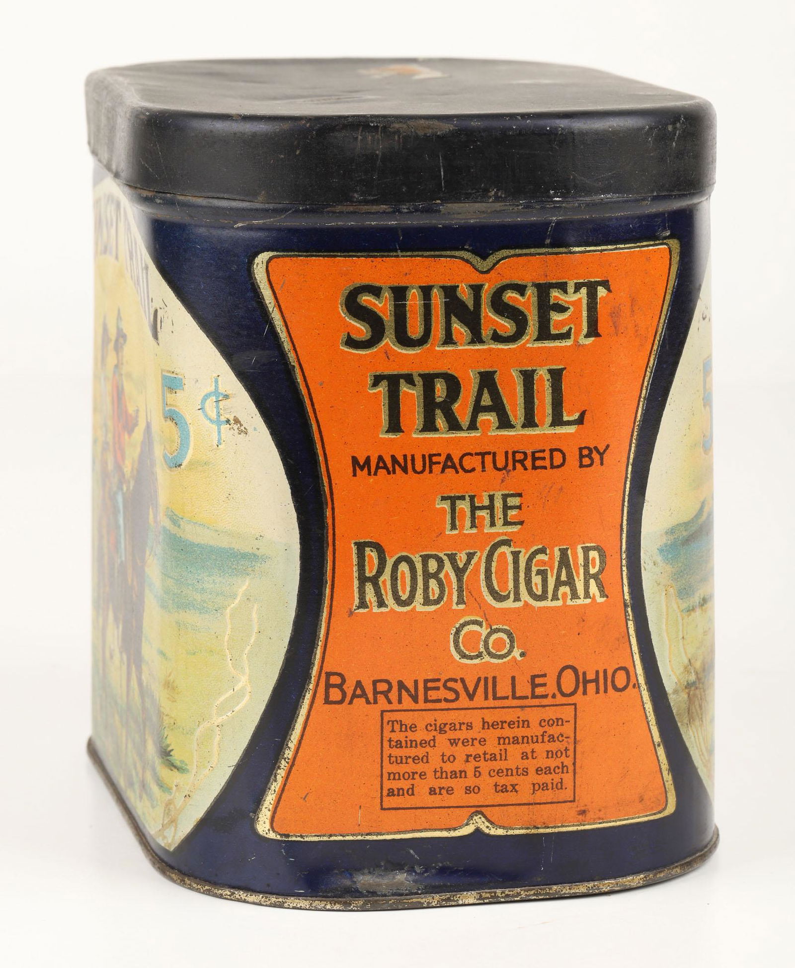 Sunset Trail Cigars Tin