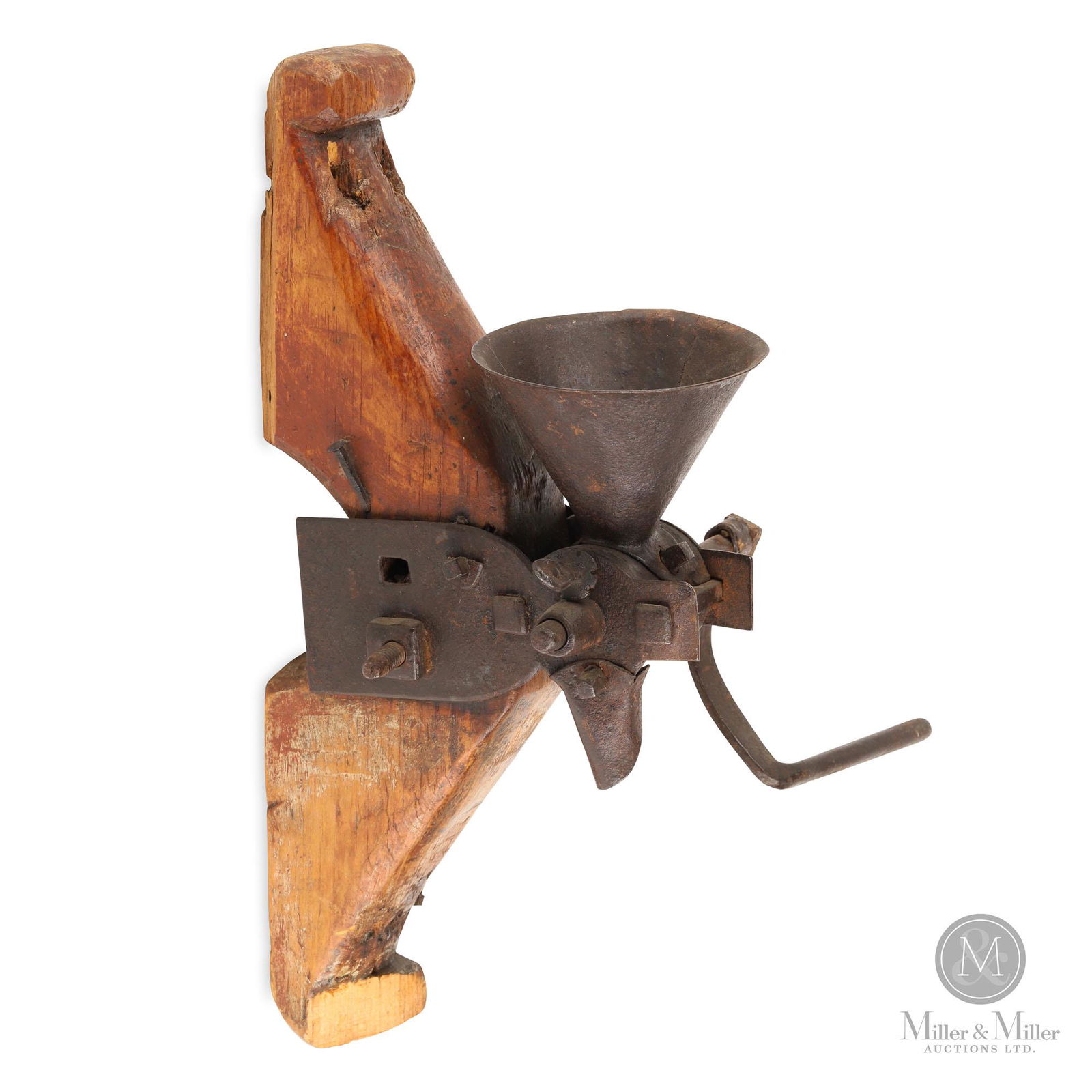 Early Forged Iron Hand Crank Mill (1 of 6)