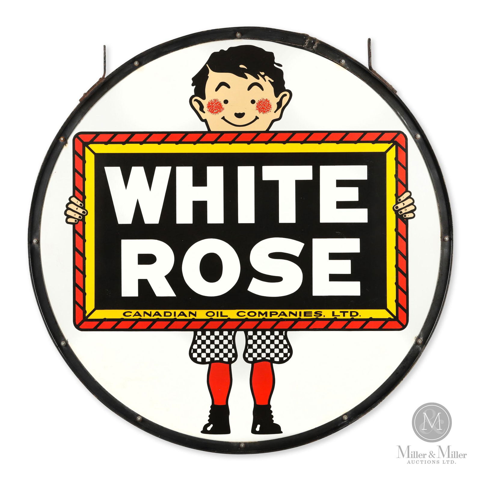 White Rose Gasoline 4' Slate Boy Sign (1 of 7)