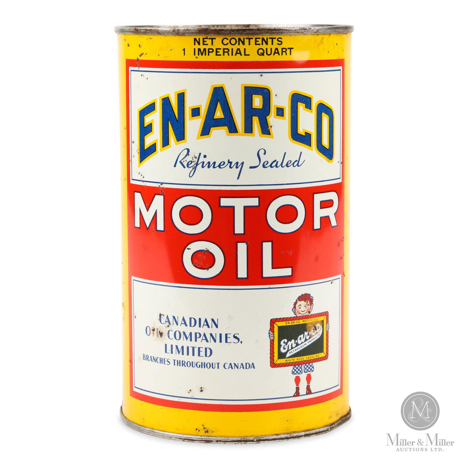 Enarco "Redhead" Motor Oil Quart Tin (1 of 6)
