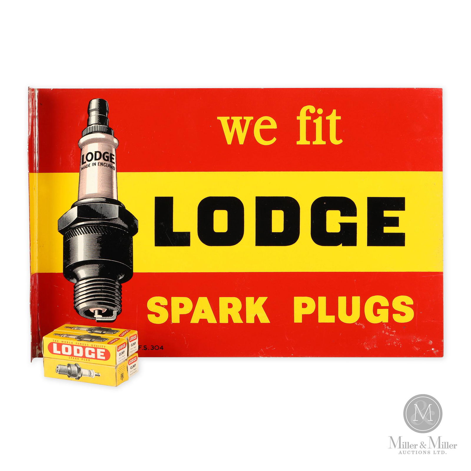 Lodge Spark Plugs Flange Sign (1 of 10)