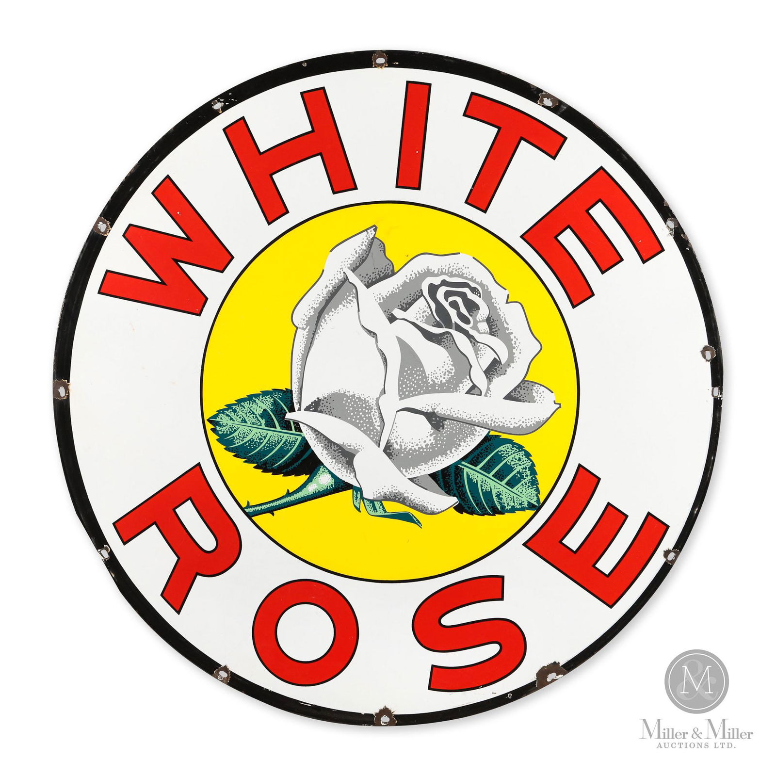 White Rose Gasoline 4' Dealer Sign (1 of 6)