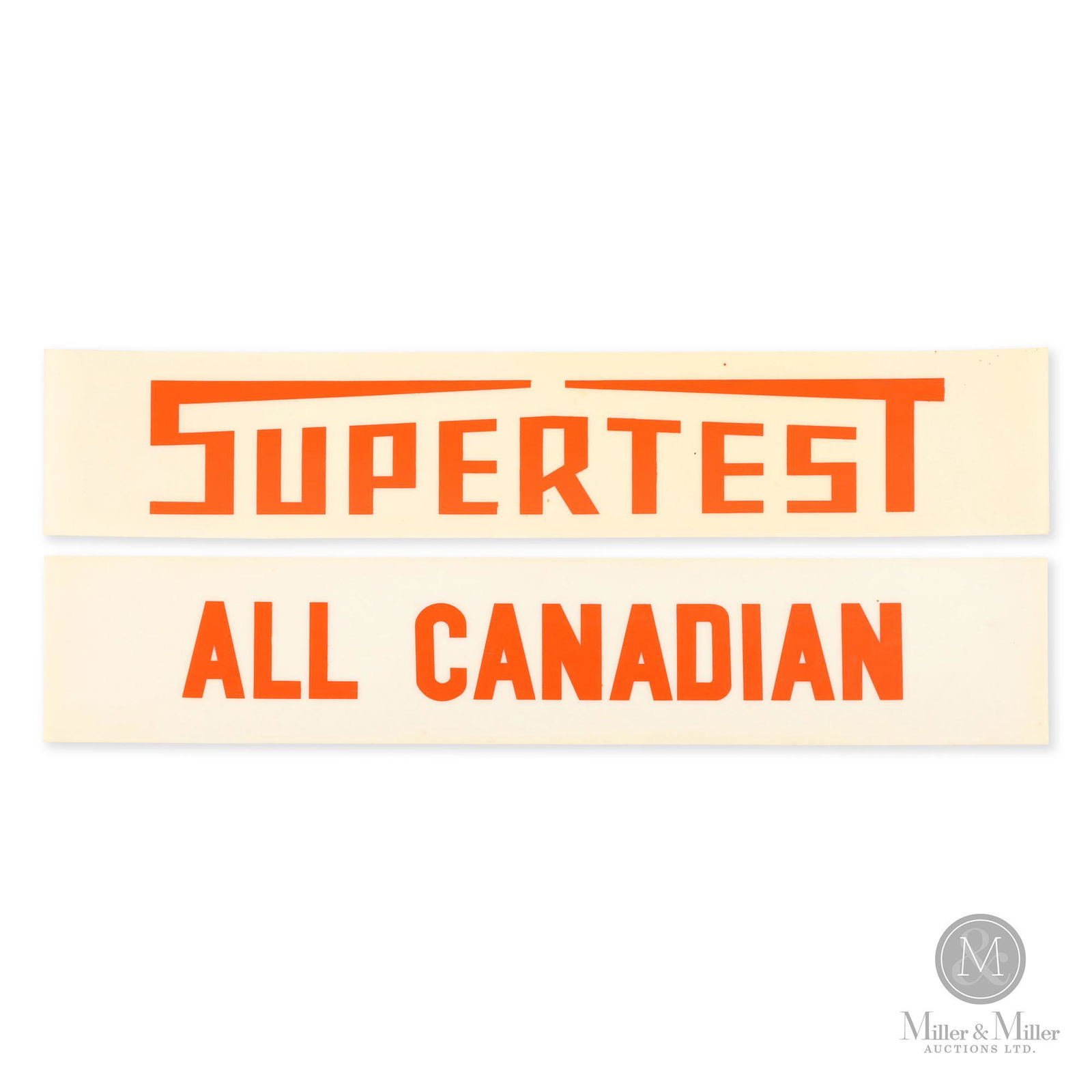 Supertest Gasoline Pump Strip Sign Set (1 of 4)