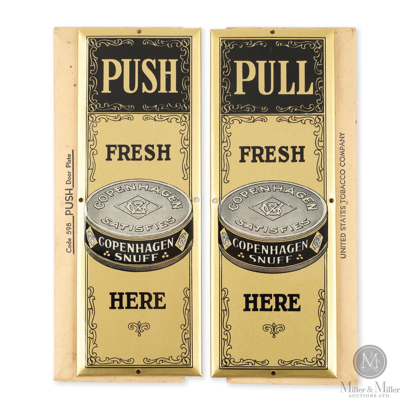 Copenhagen Snuff Door Push Sign Set (1 of 8)