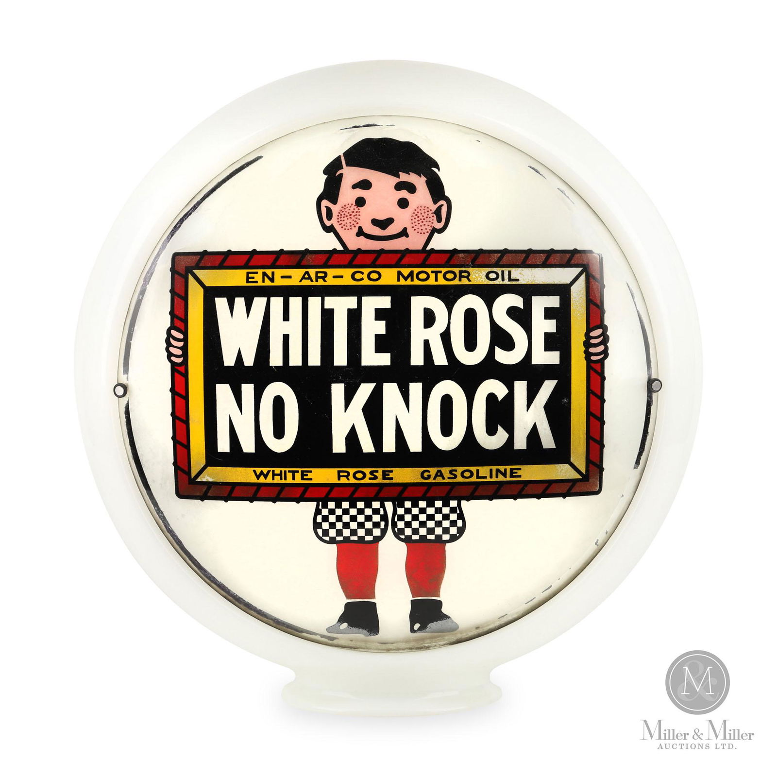 White Rose Gasoline Pump Globe (1 of 7)