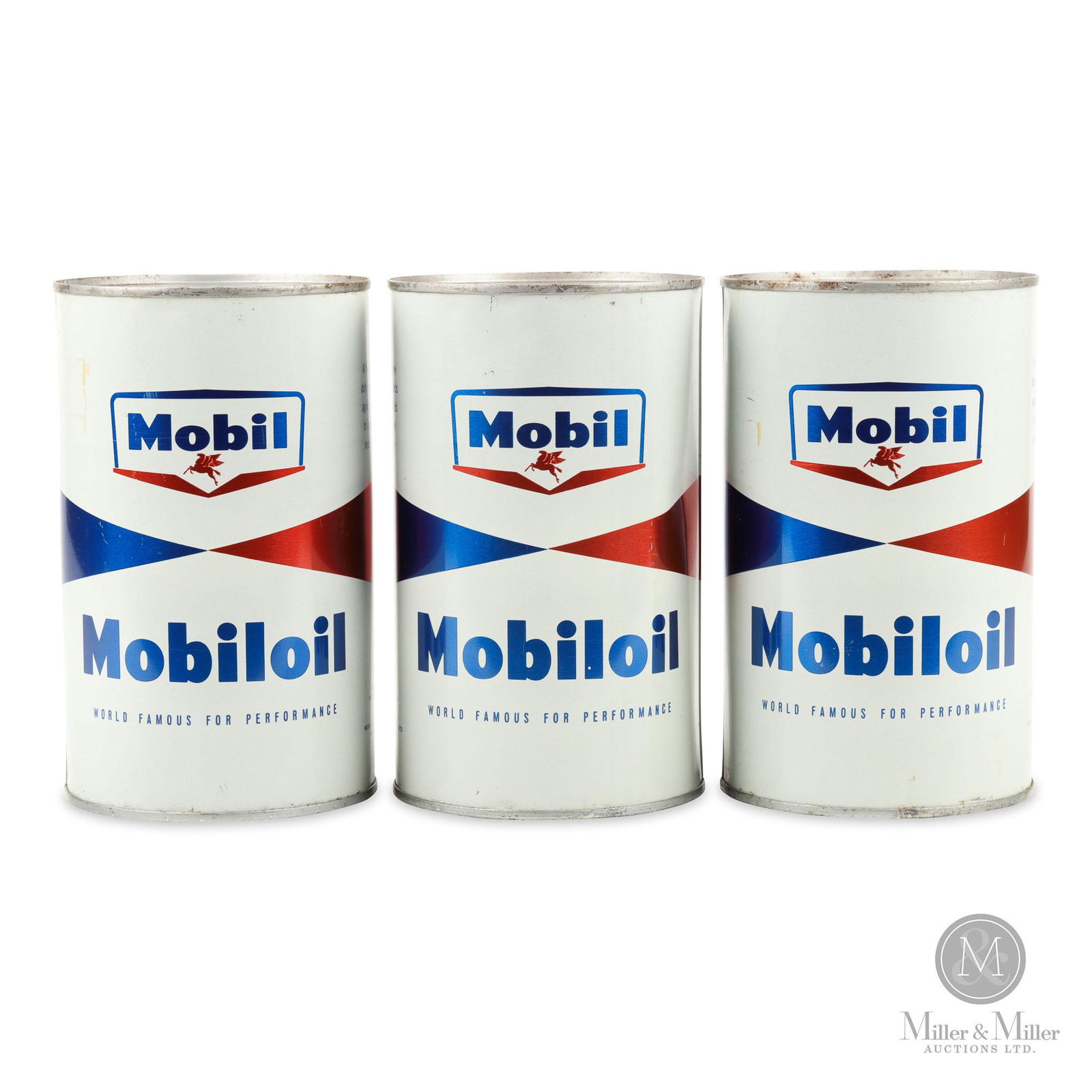 Mobiloil Motor Oil Quart Tins (1 of 6)