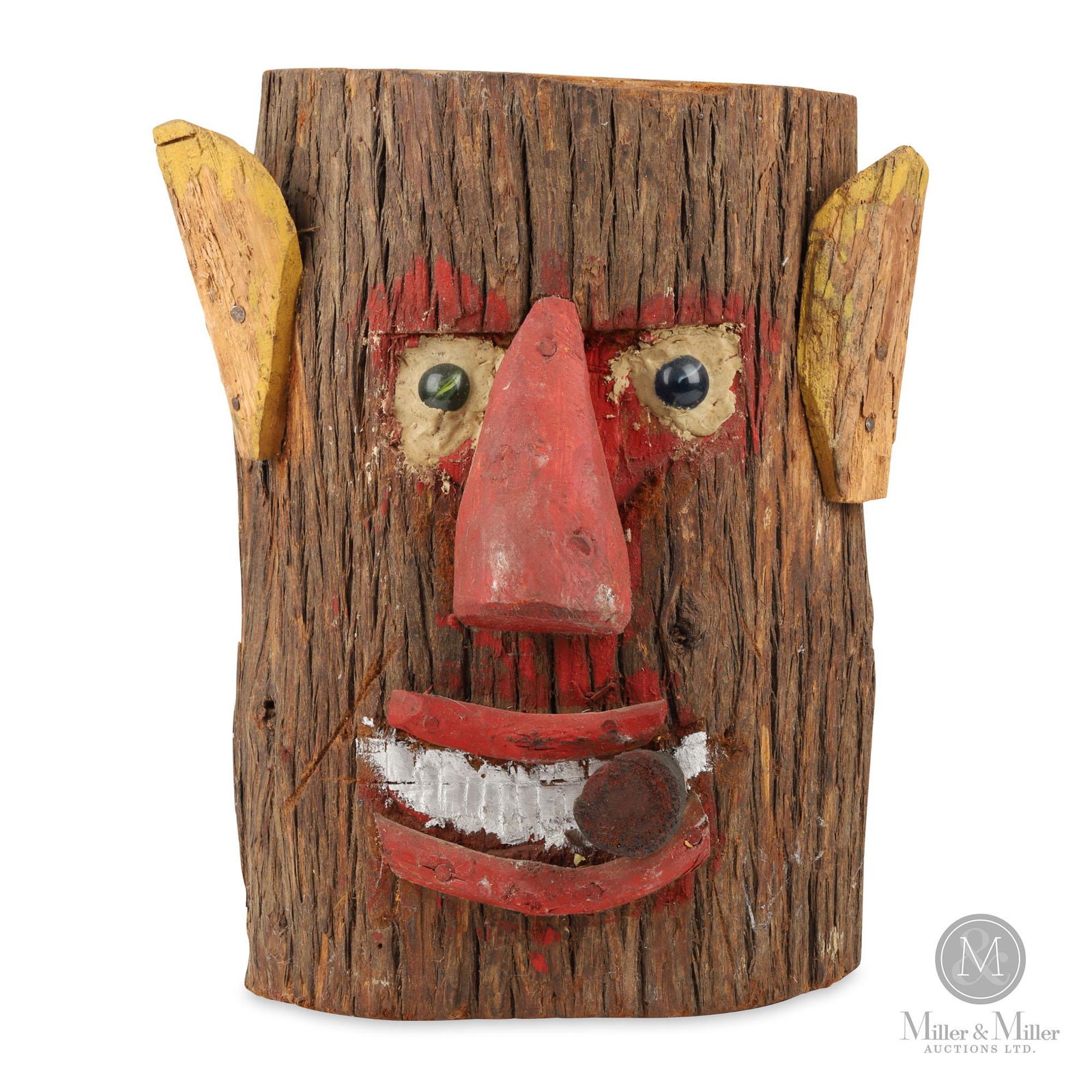 Cigar-Smoking Log Head by George Cockayne