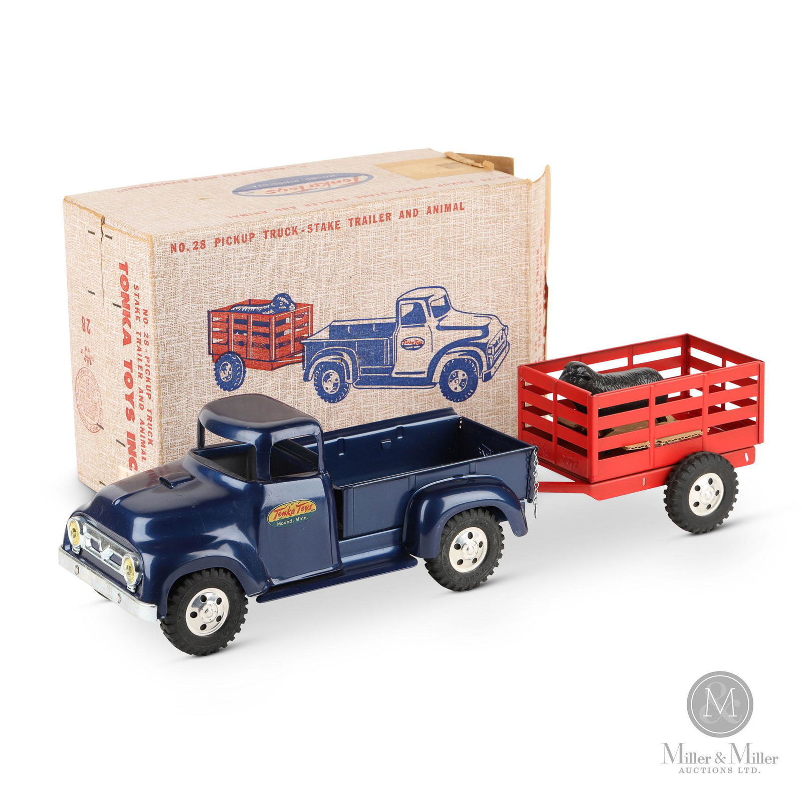 Tonka No. 28 Stake Truck and Trailer (1 of 13)